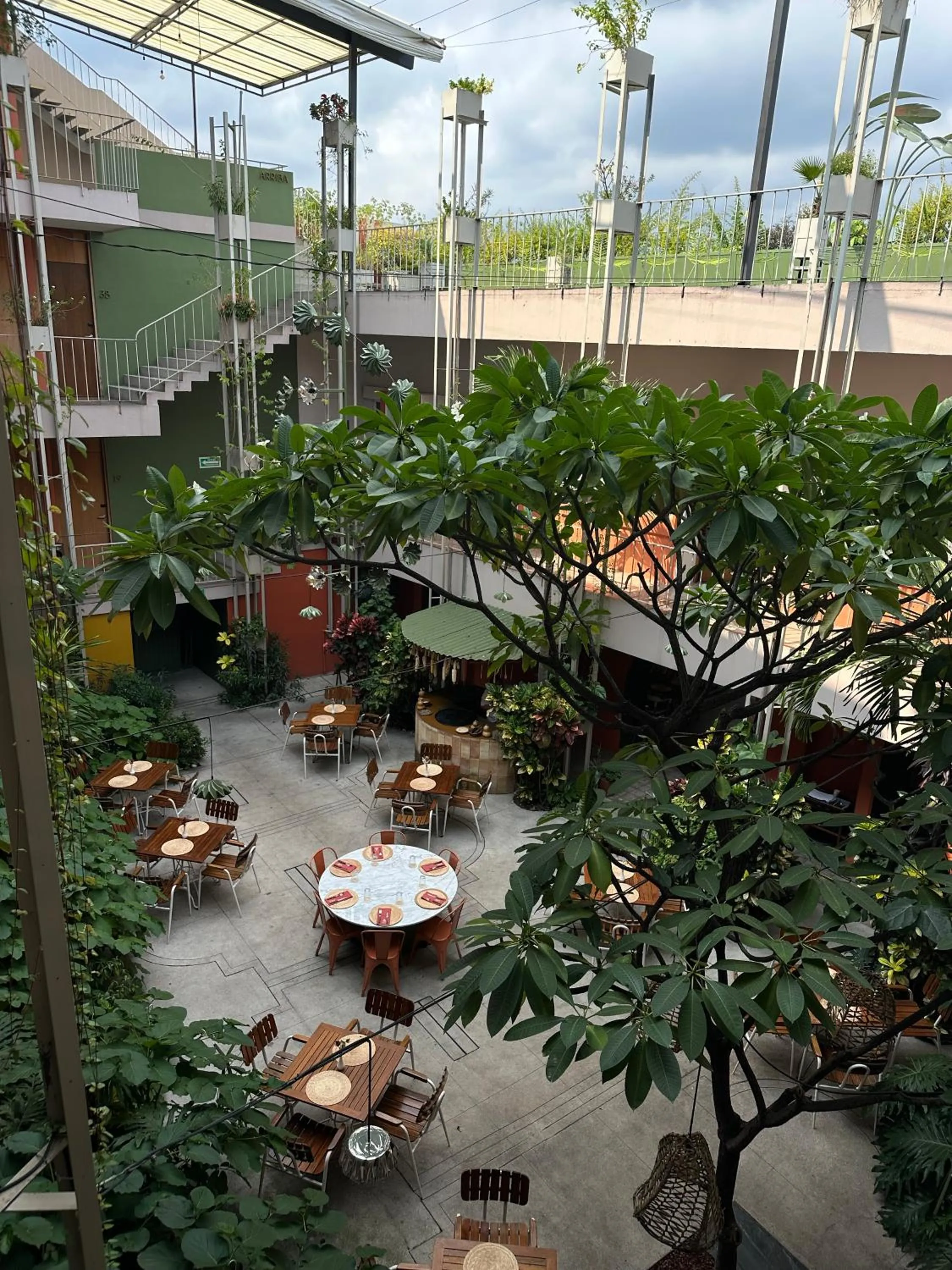 Patio in Flor de Mayo Hotel & Restaurant