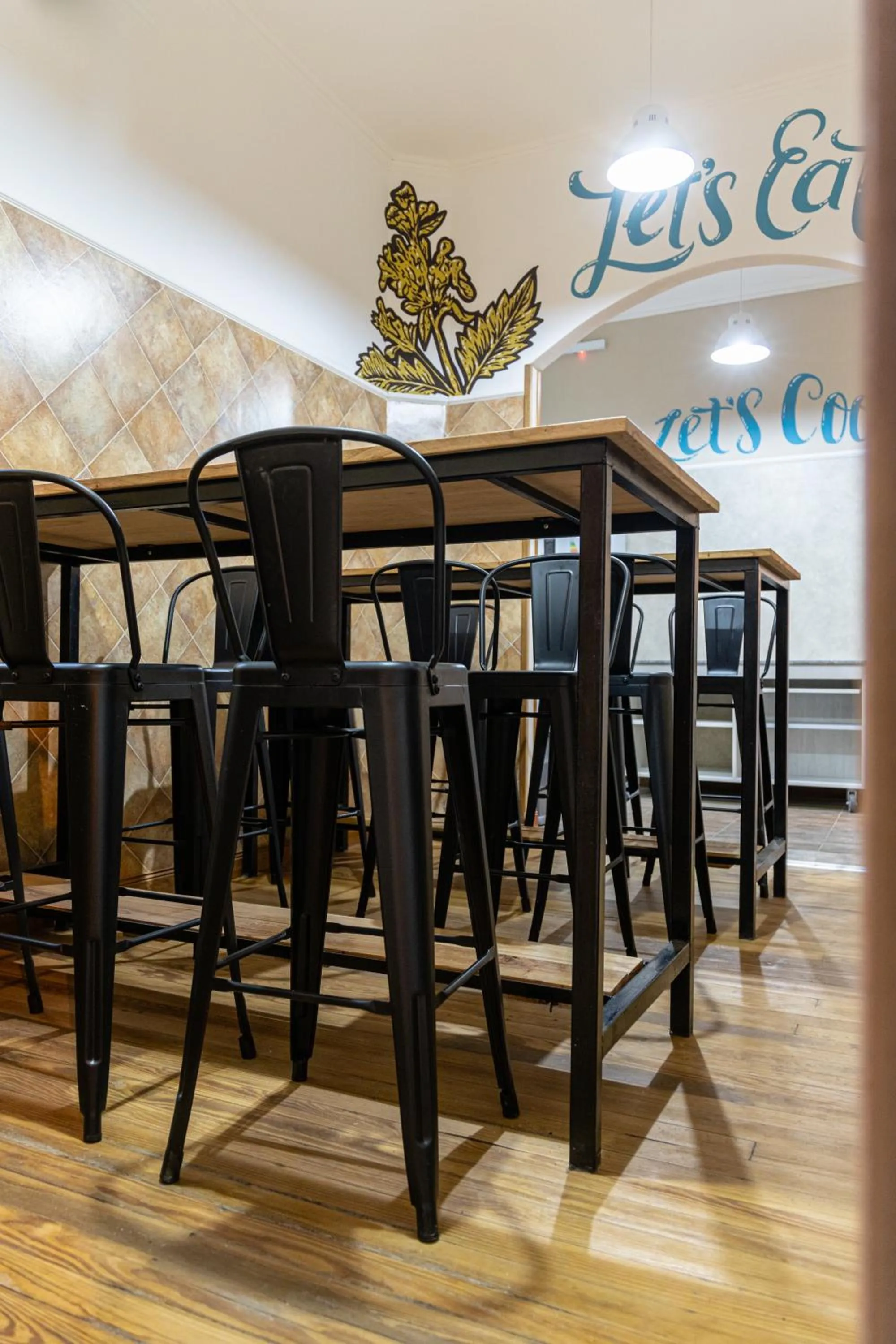 Dining area in Che Juan Hostel BA