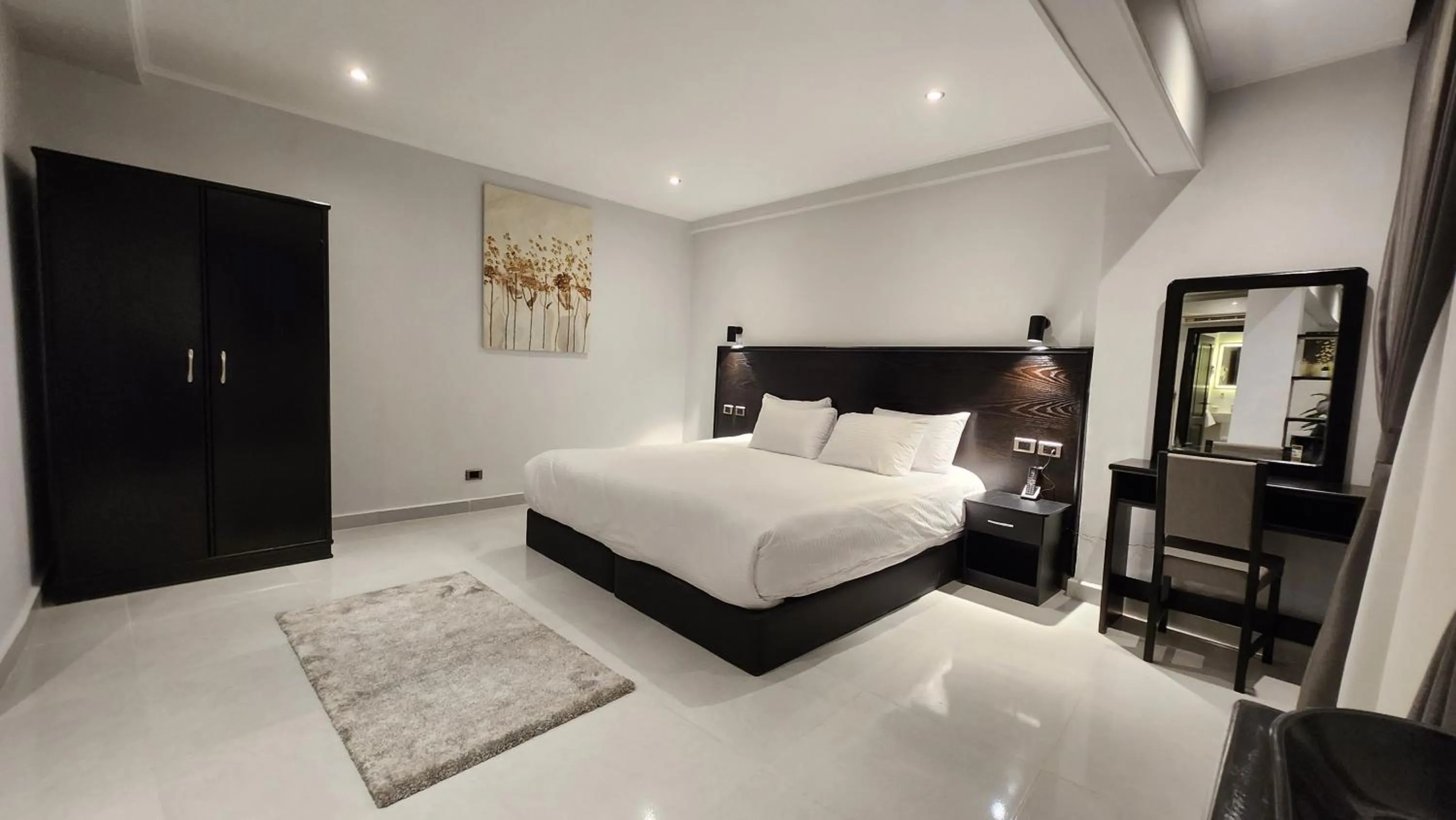 Bed in Helio Cairo Hotel