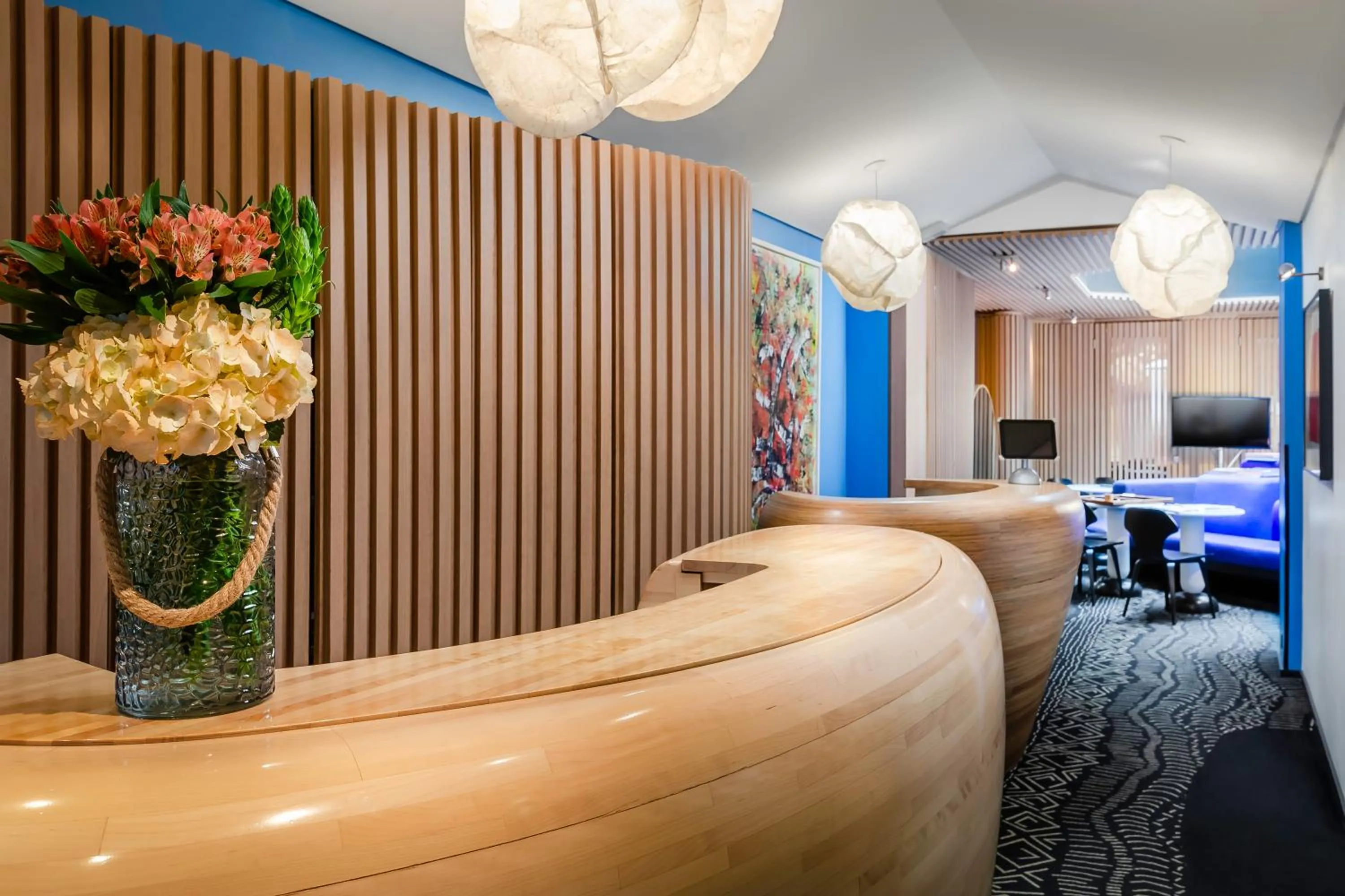 Lobby or reception, Bed in Hôtel du Ministère