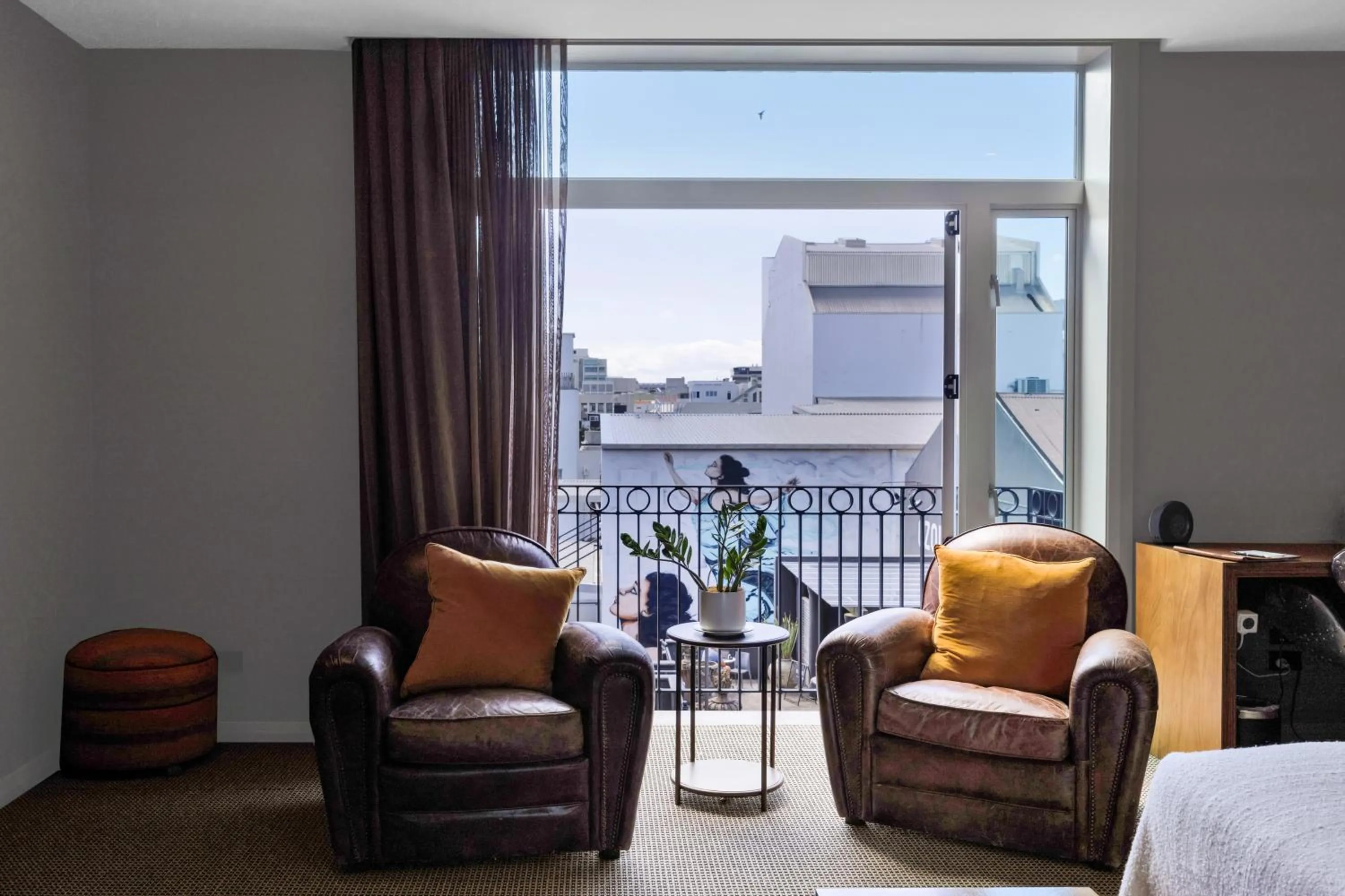 Seating area in King and Queen Hotel Suites