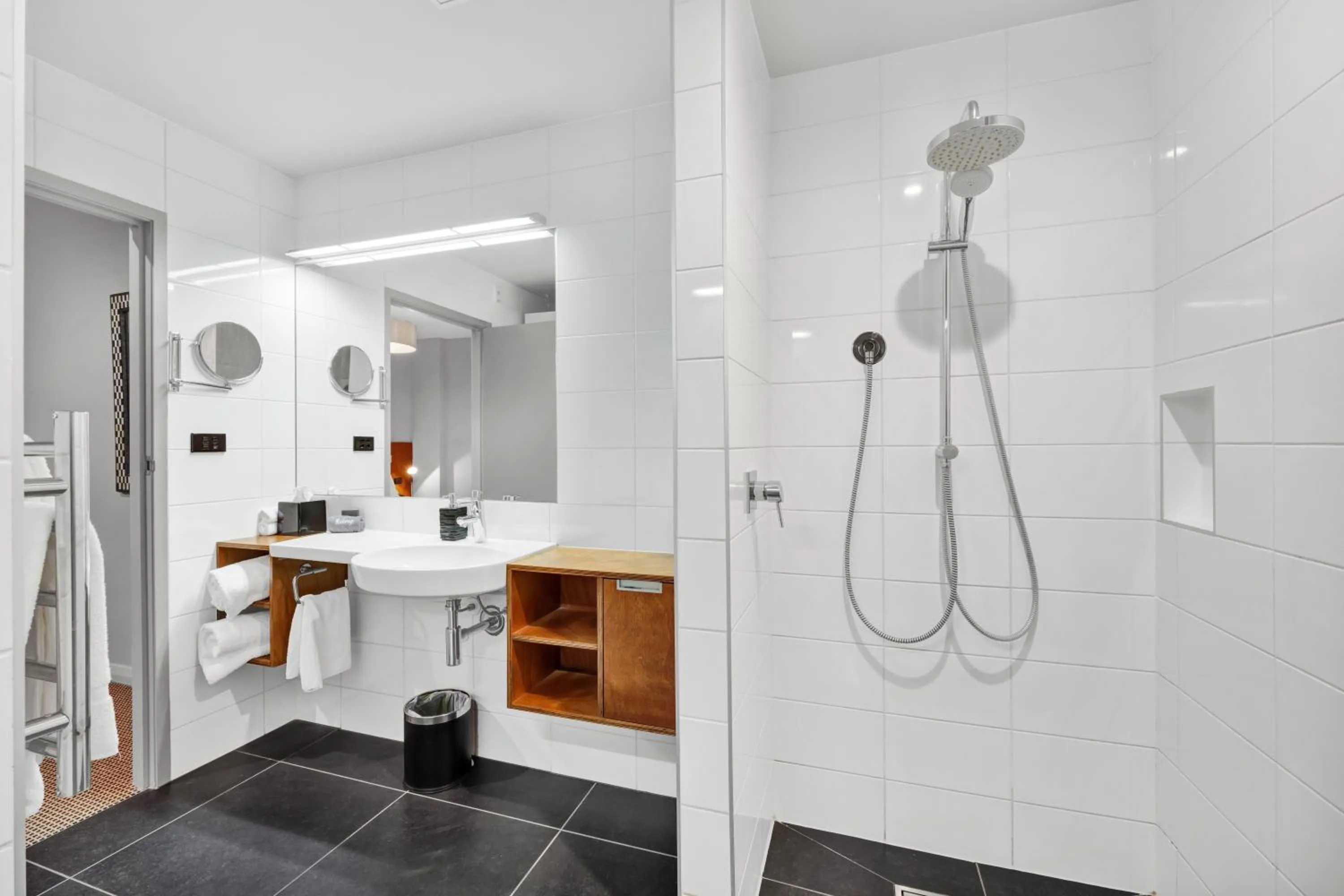 Shower in King and Queen Hotel Suites