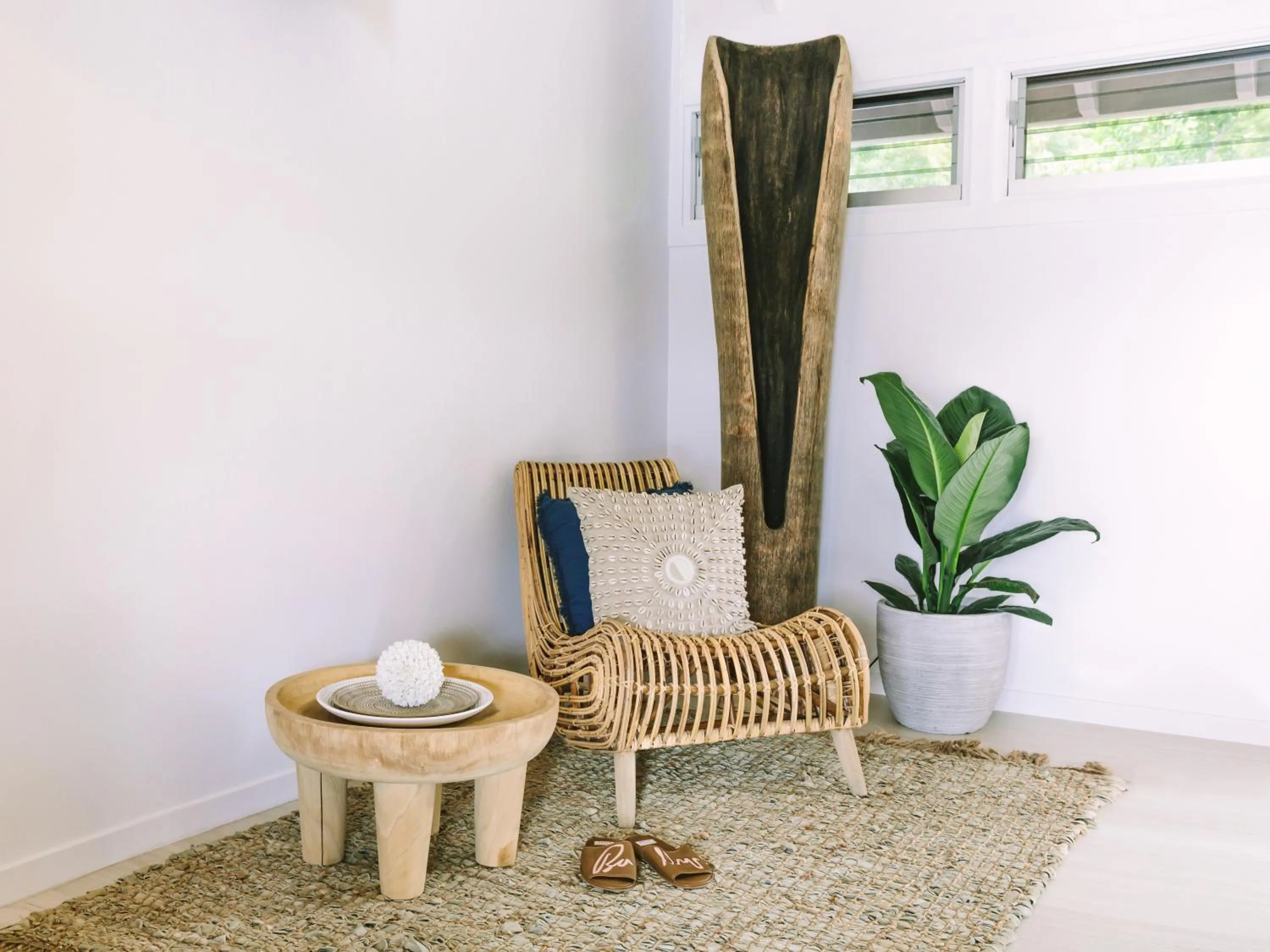 Living room in Elysian Luxury Eco Island Retreat
