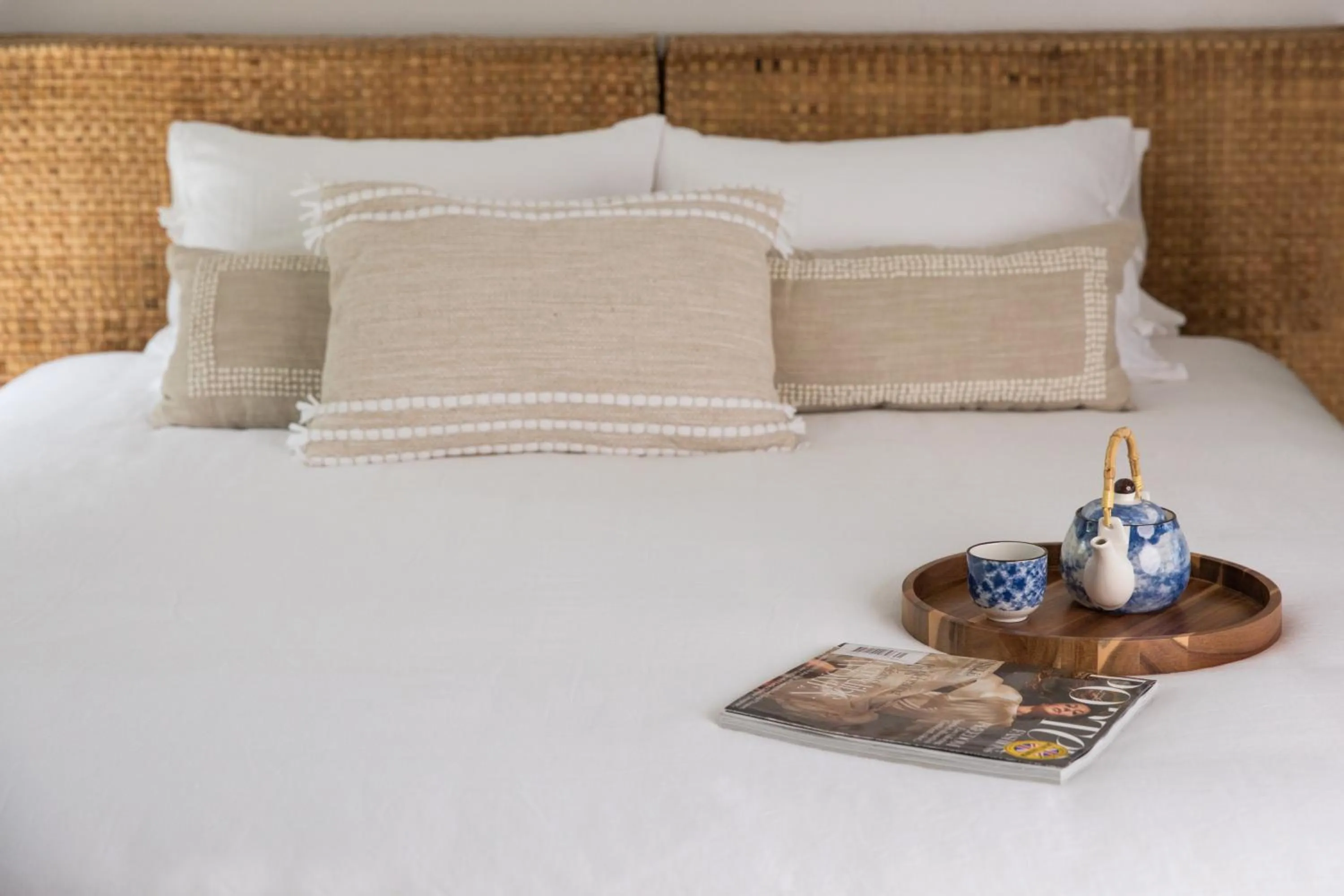 Bed in Elysian Luxury Eco Island Retreat