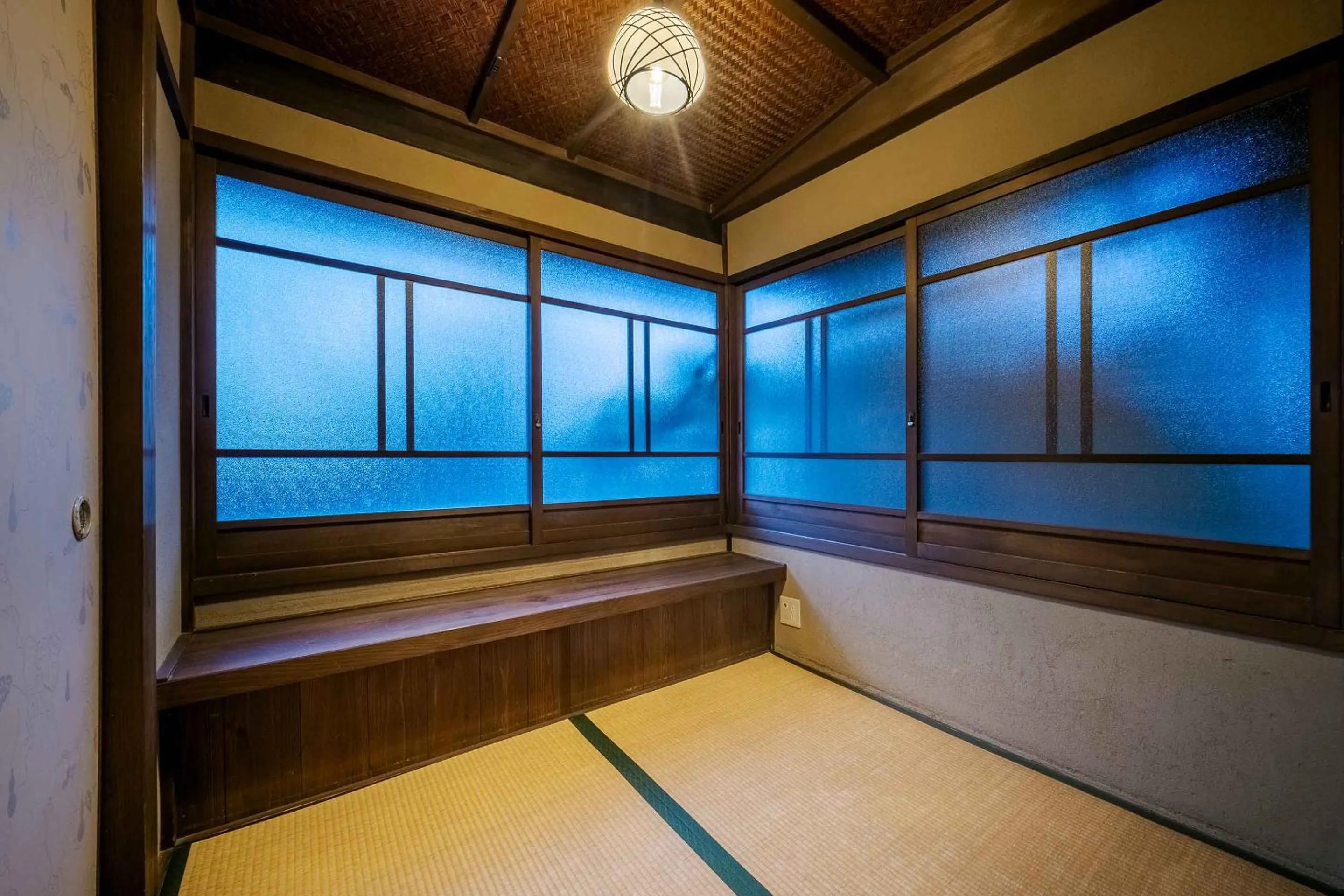 Bedroom, Bed in Gion Koyu an Machiya House