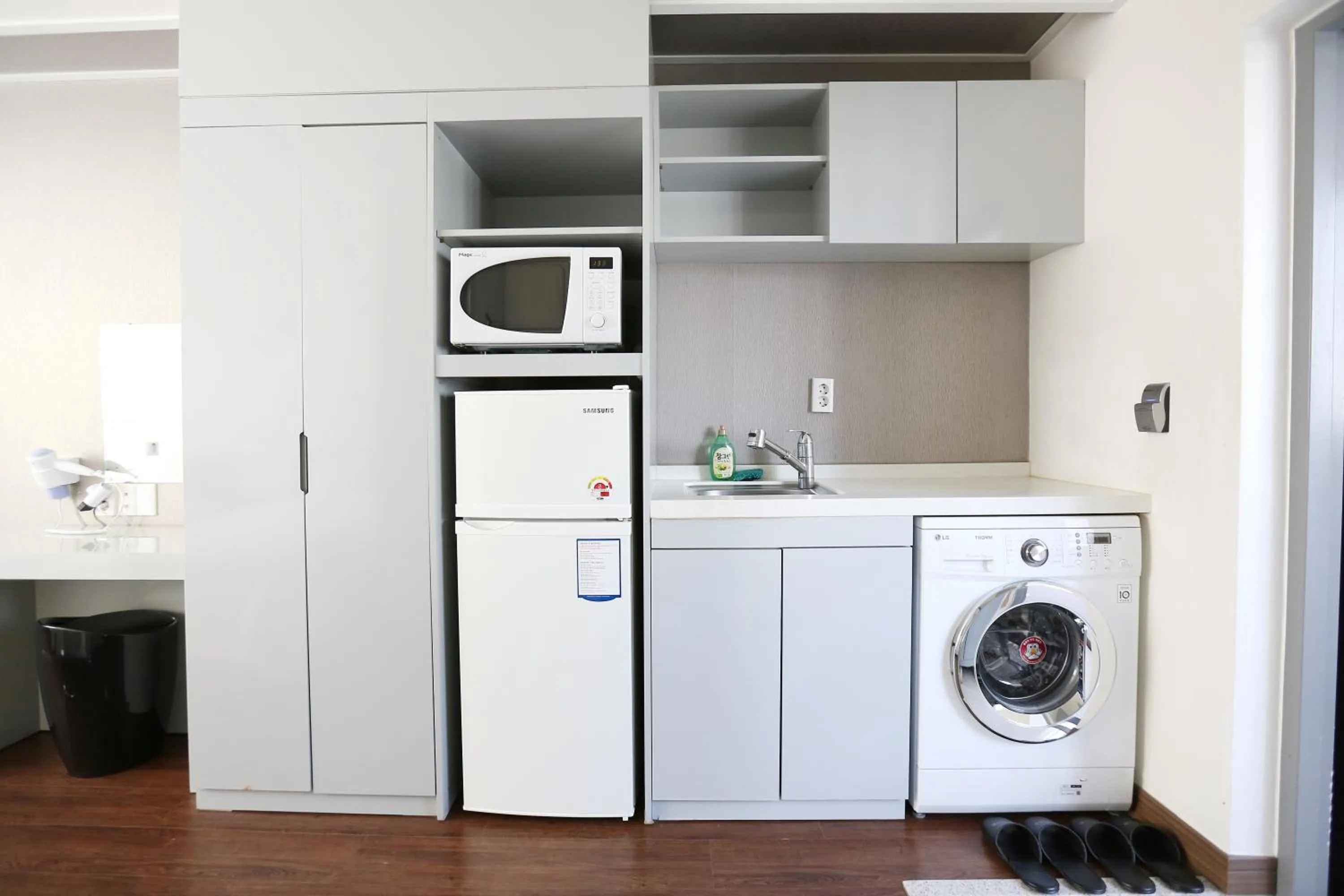 Kitchen or kitchenette in Residence Mumum Hotel