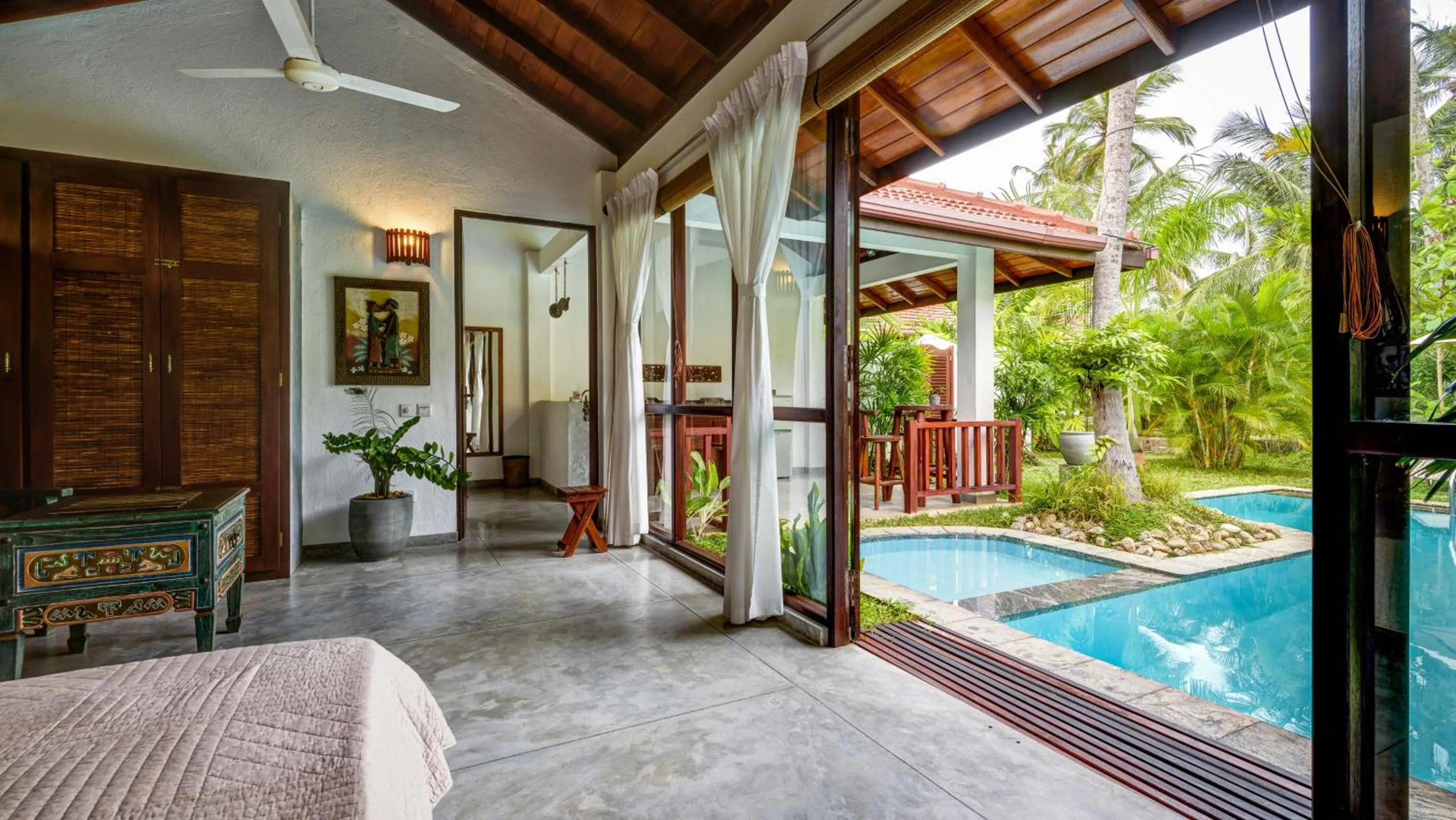 Patio, Swimming Pool in Good Karma