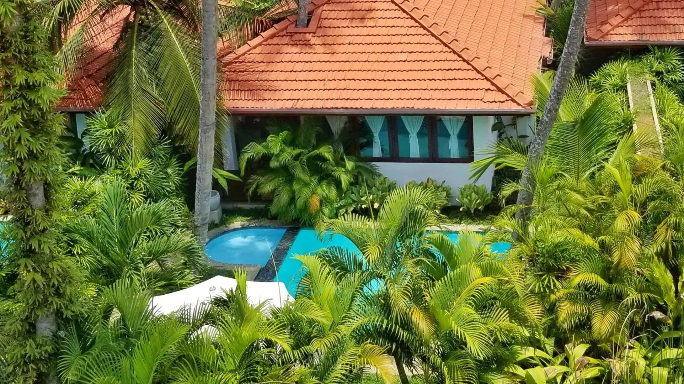 Garden, Pool View in Good Karma