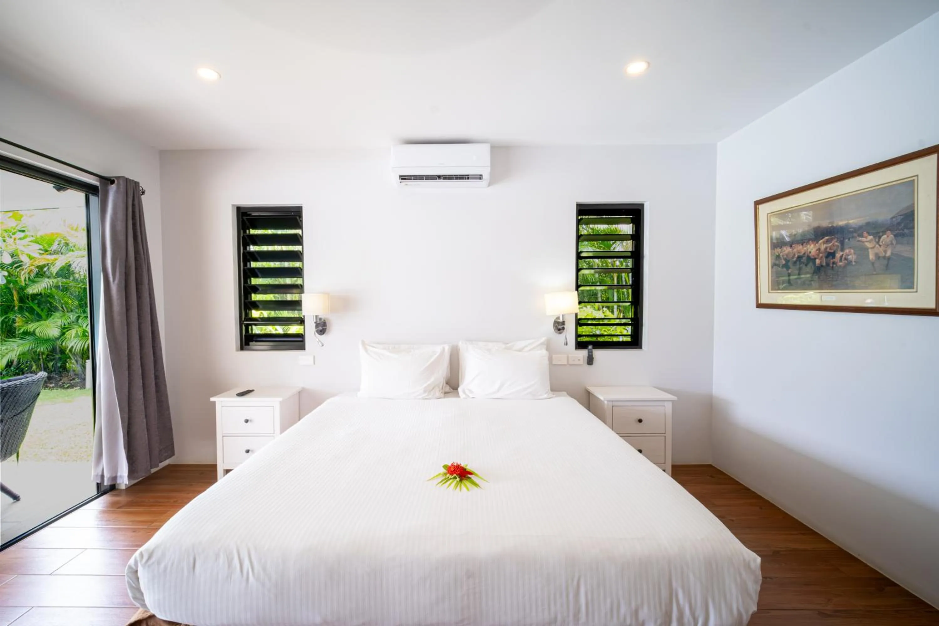 Bed in Naisoso Island Villas - Fiji