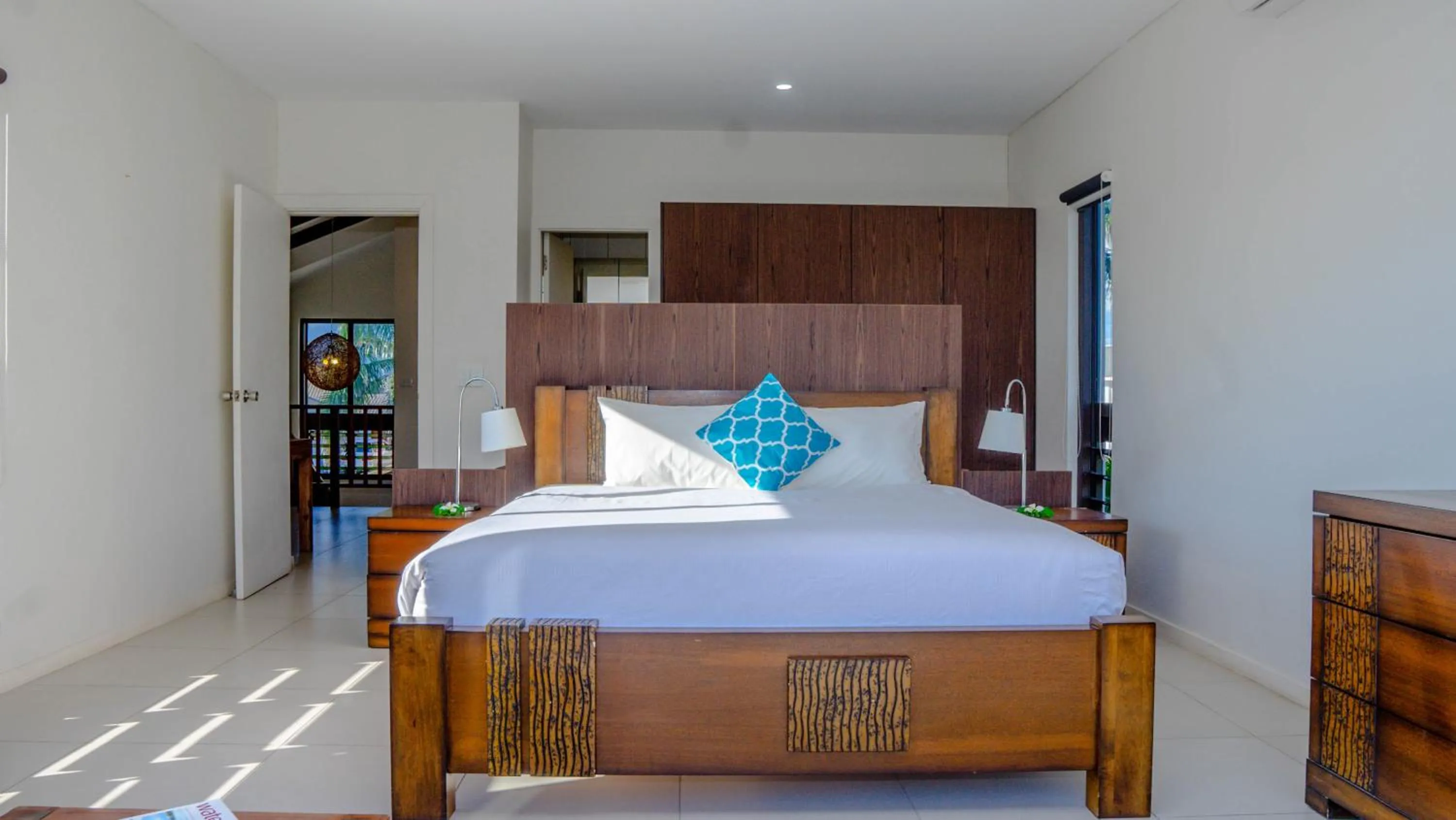 Bed in Naisoso Island Villas - Fiji