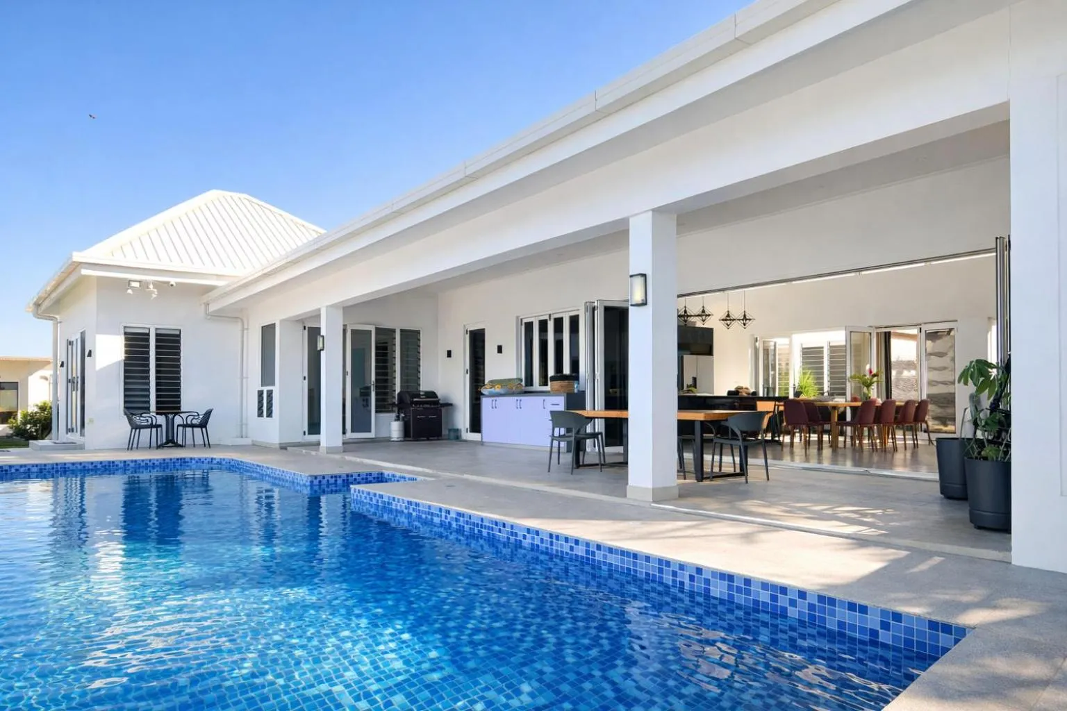 Dining area in Naisoso Island Villas - Fiji