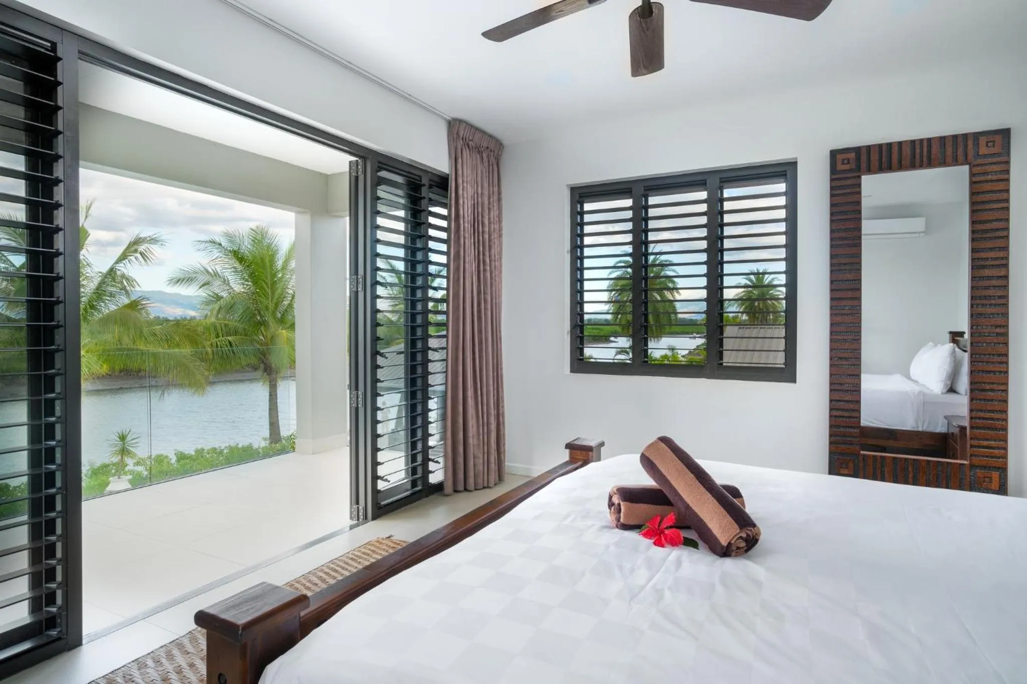 Bed in Naisoso Island Villas - Fiji