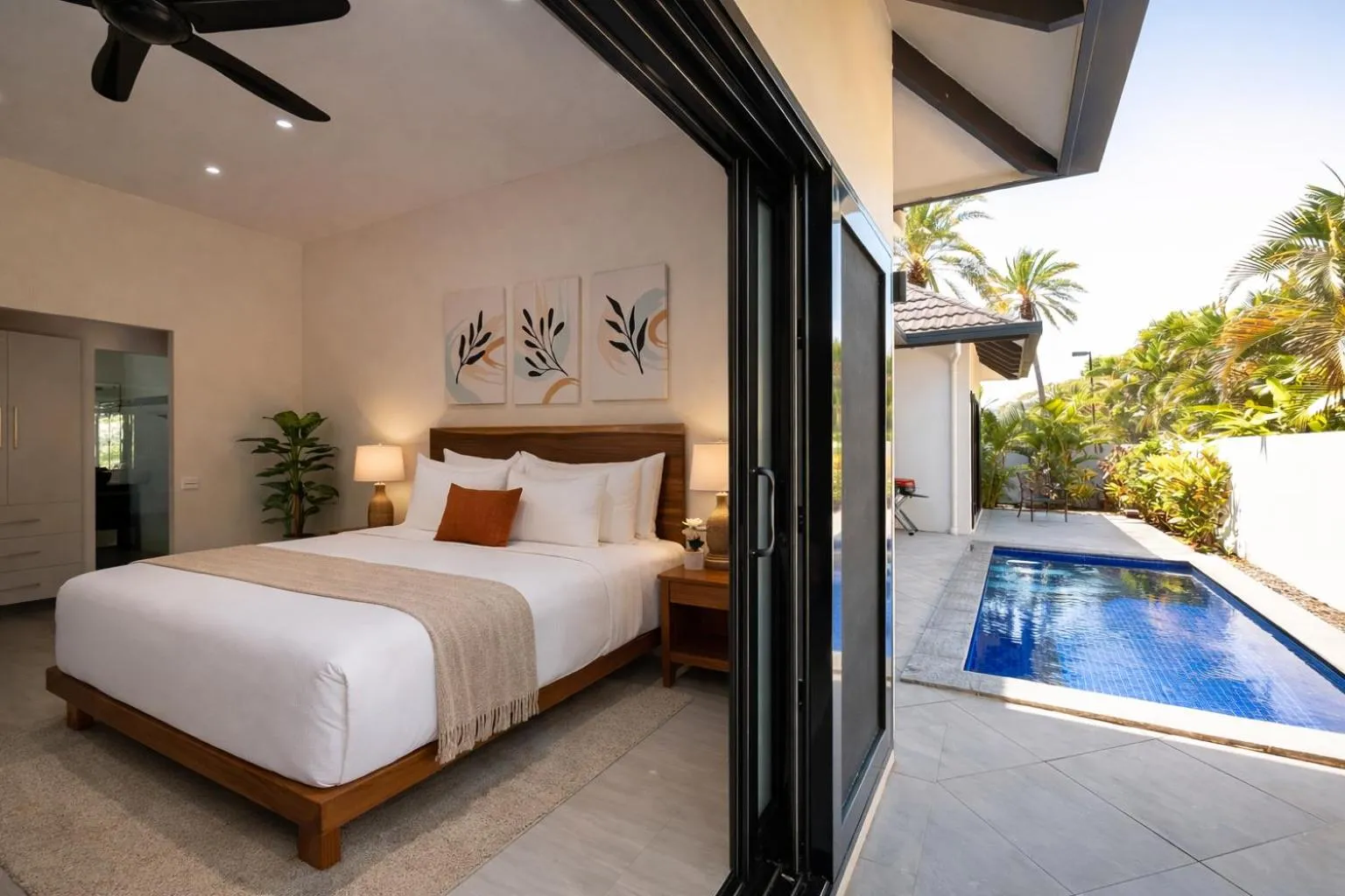 Bed in Naisoso Island Villas - Fiji