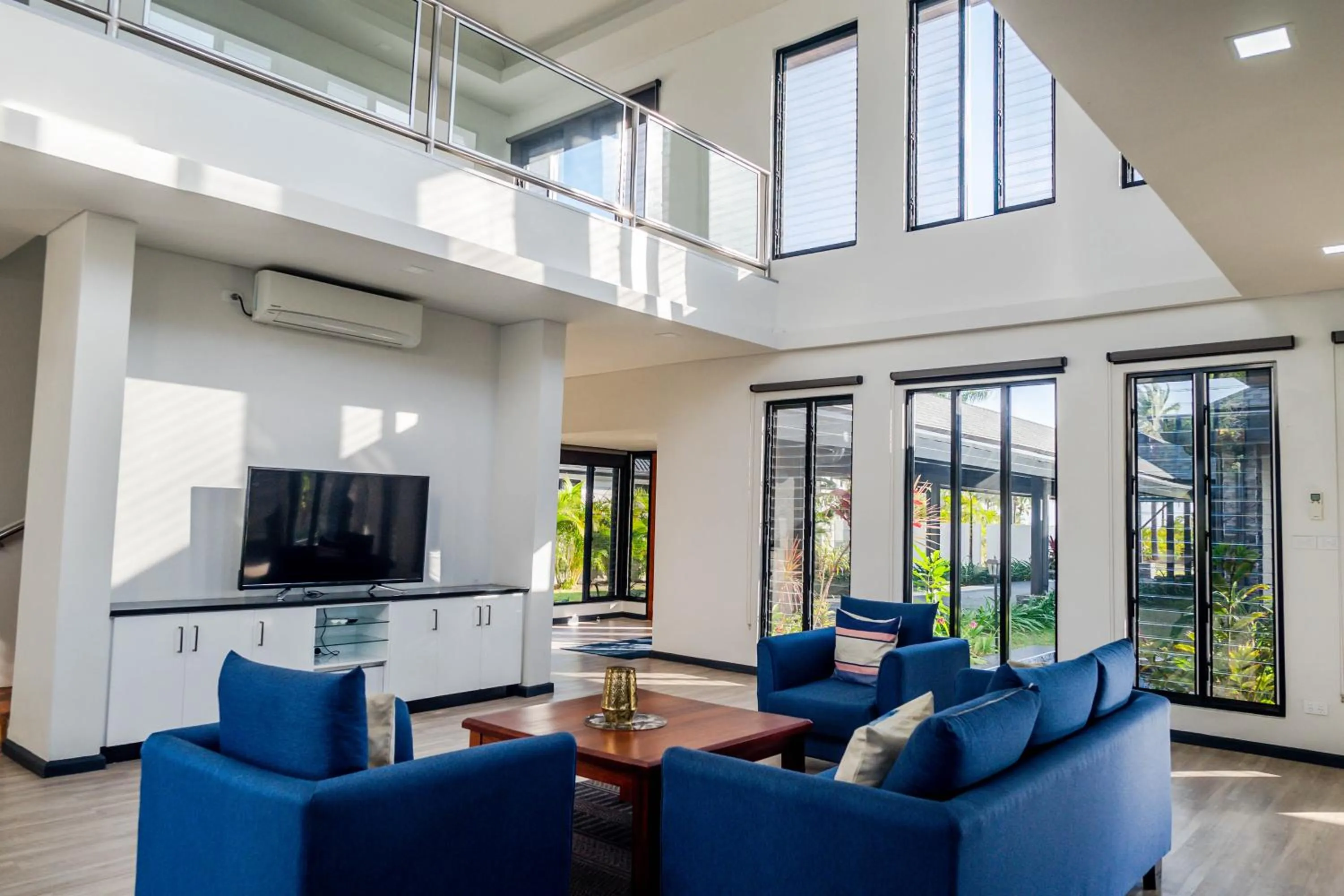 Communal lounge/ TV room in Naisoso Island Villas - Fiji