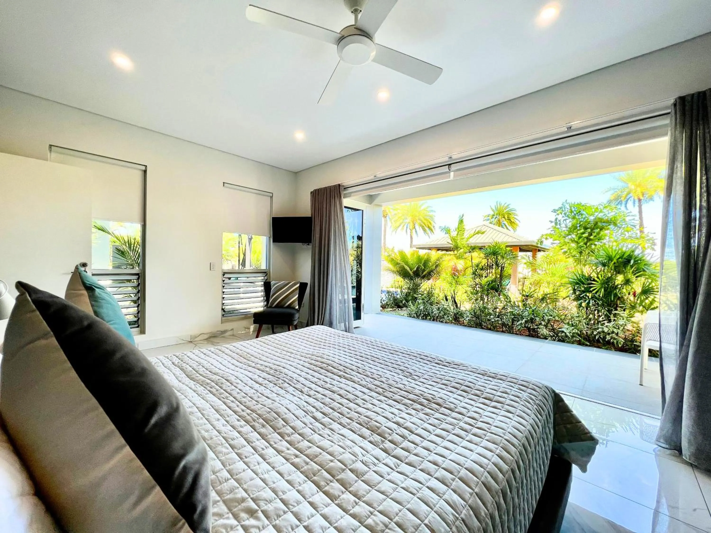Bed in Naisoso Island Villas - Fiji