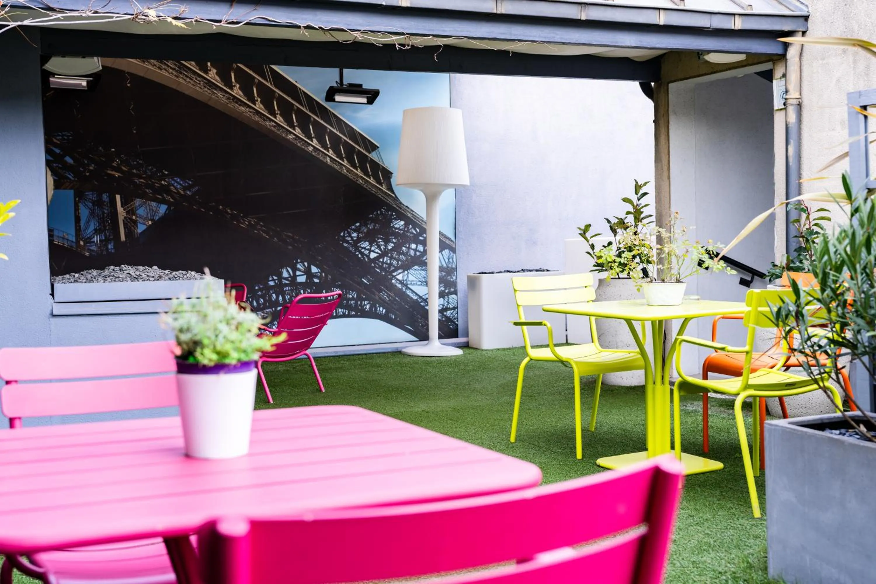 Balcony/Terrace in Le 7 Eiffel Hotel by Malone