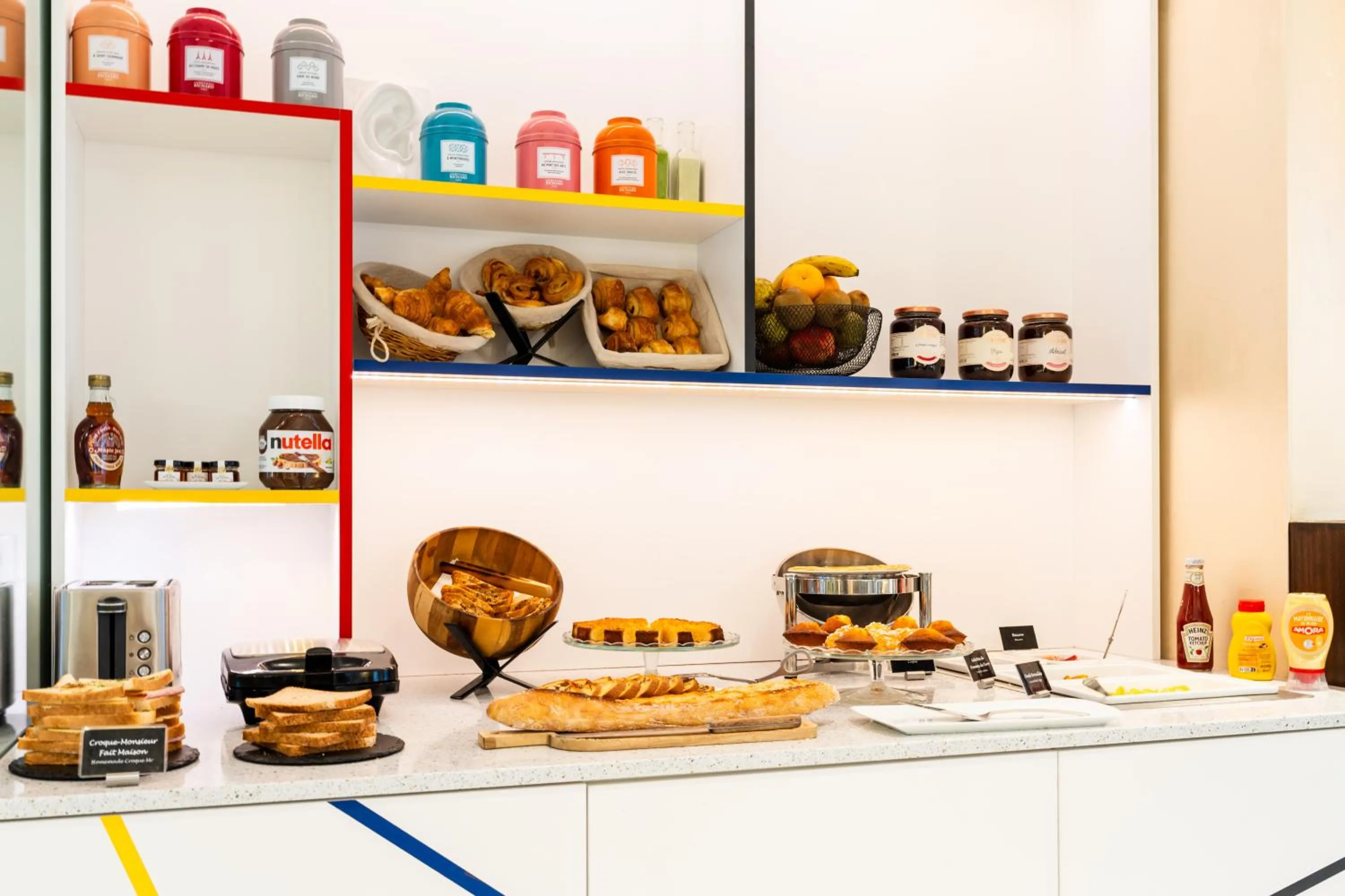 Buffet breakfast in Le 7 Eiffel Hotel by Malone