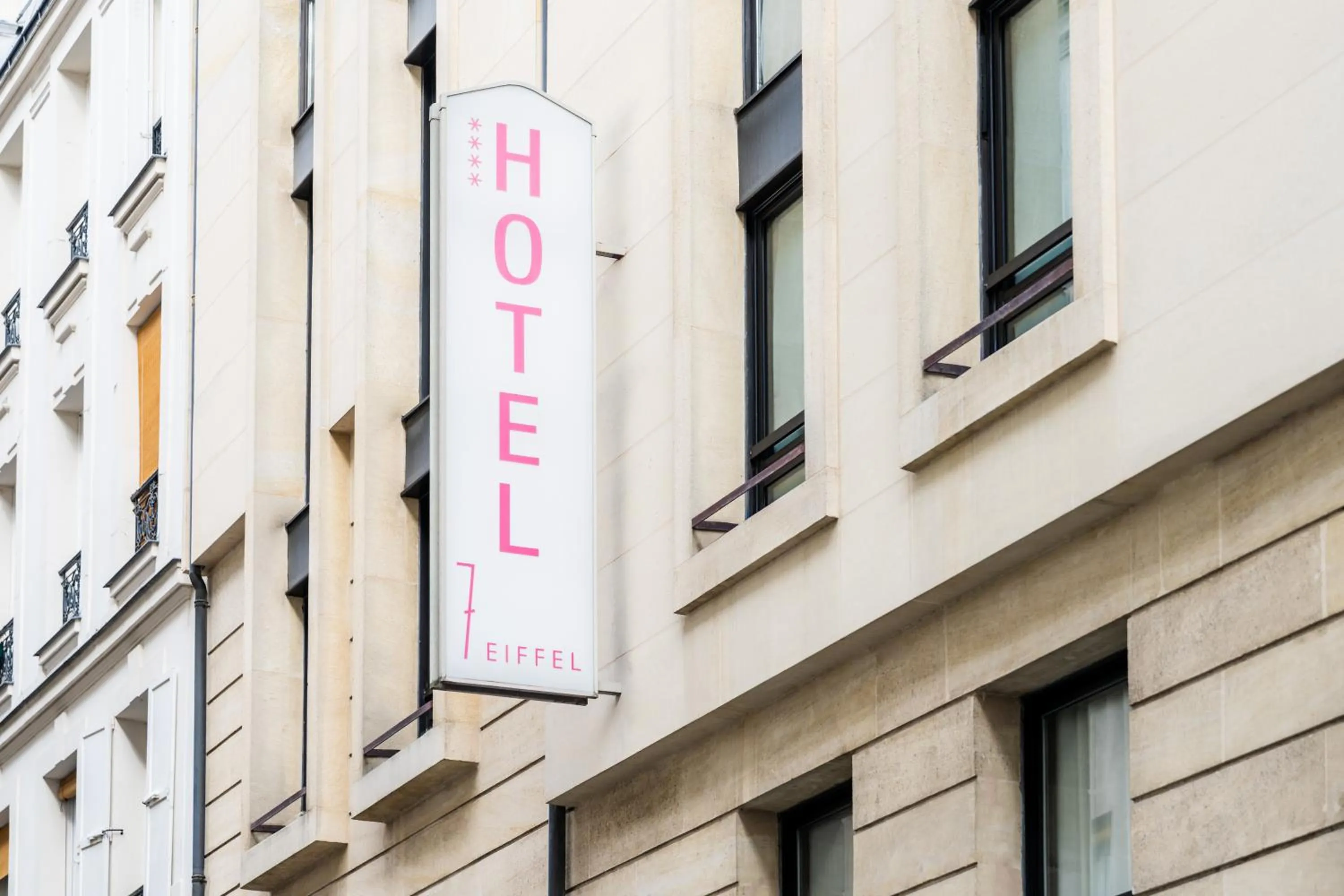 Street view in Le 7 Eiffel Hotel by Malone