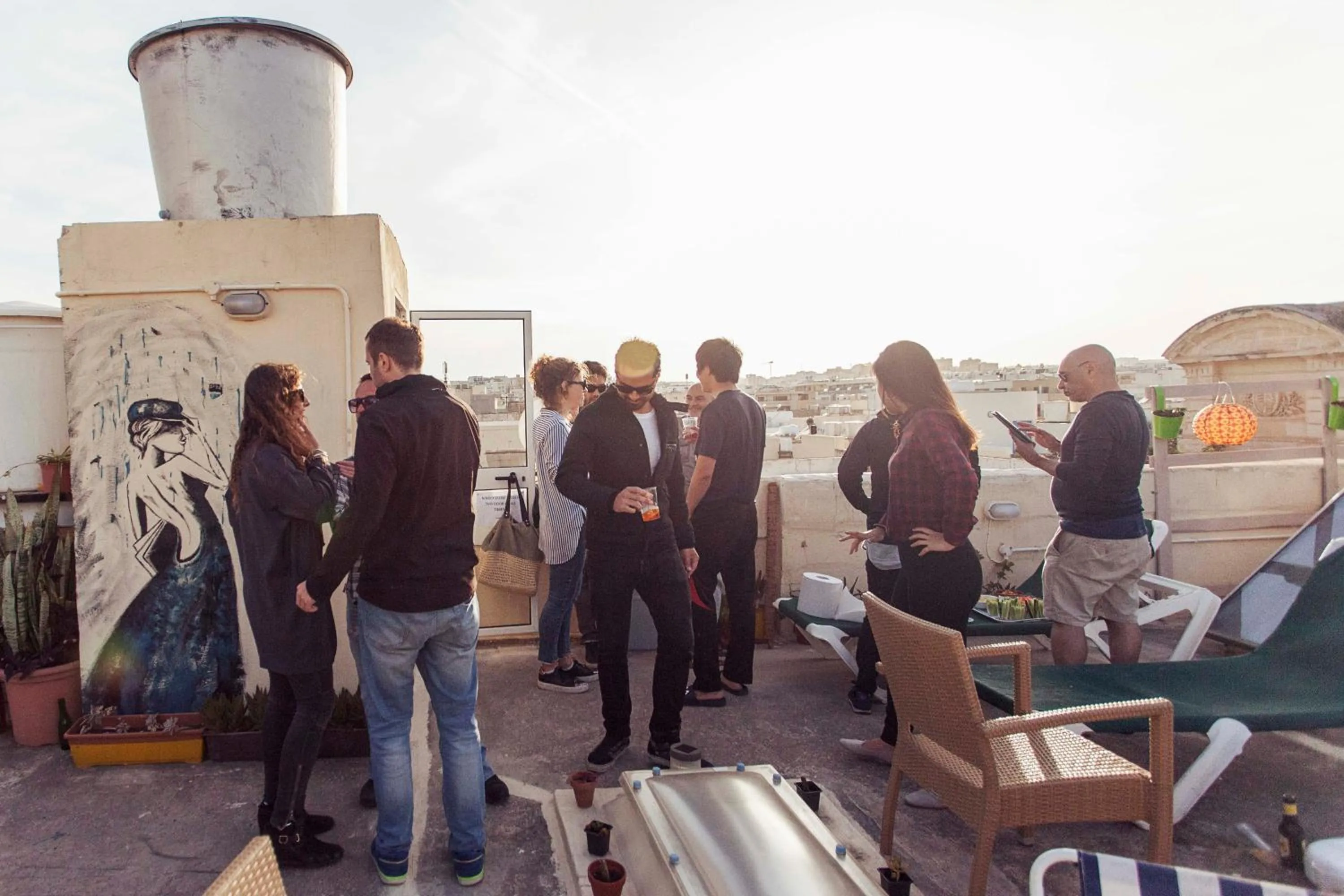 Staff in Granny's Inn Hostel