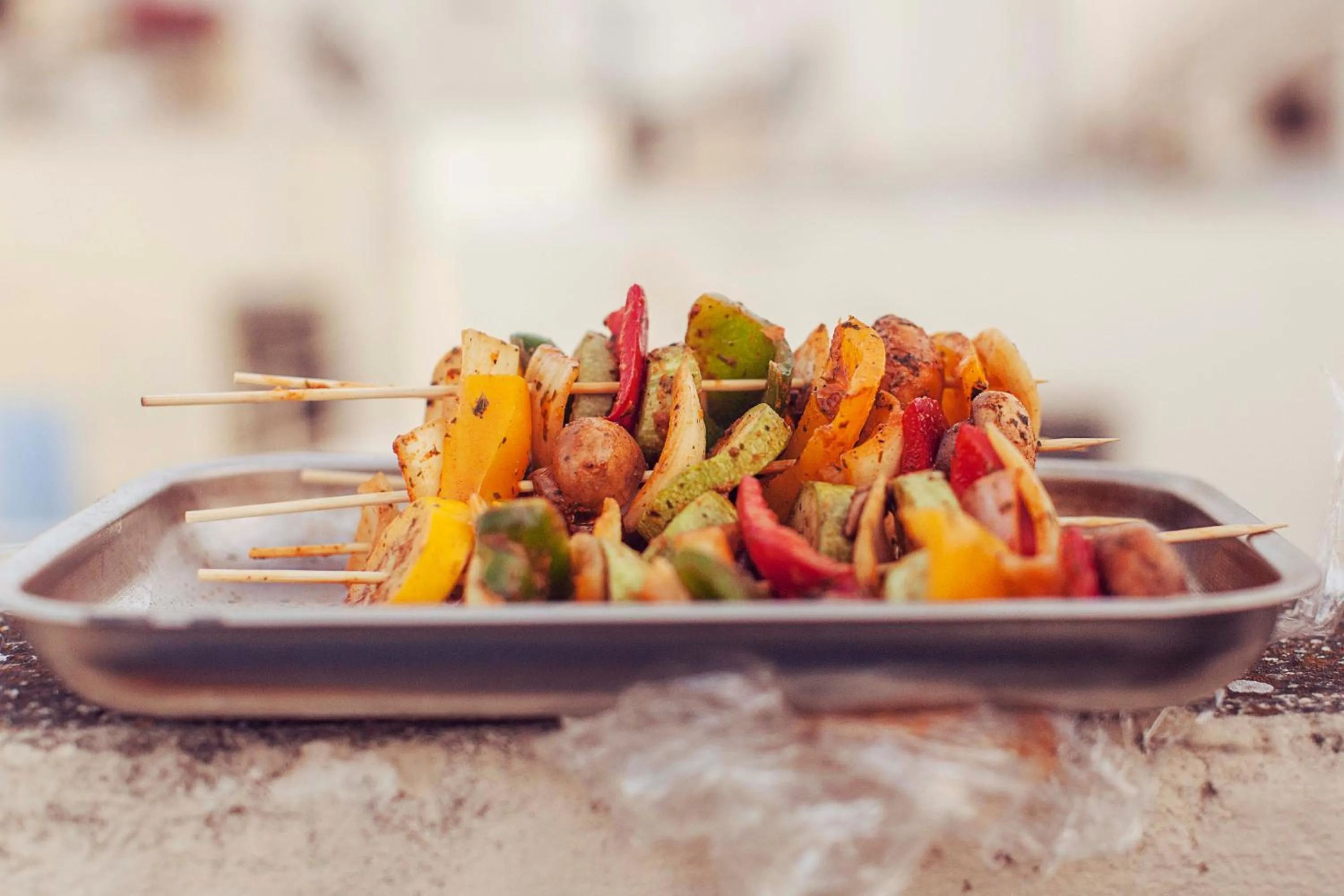 Food close-up in Granny's Inn Hostel
