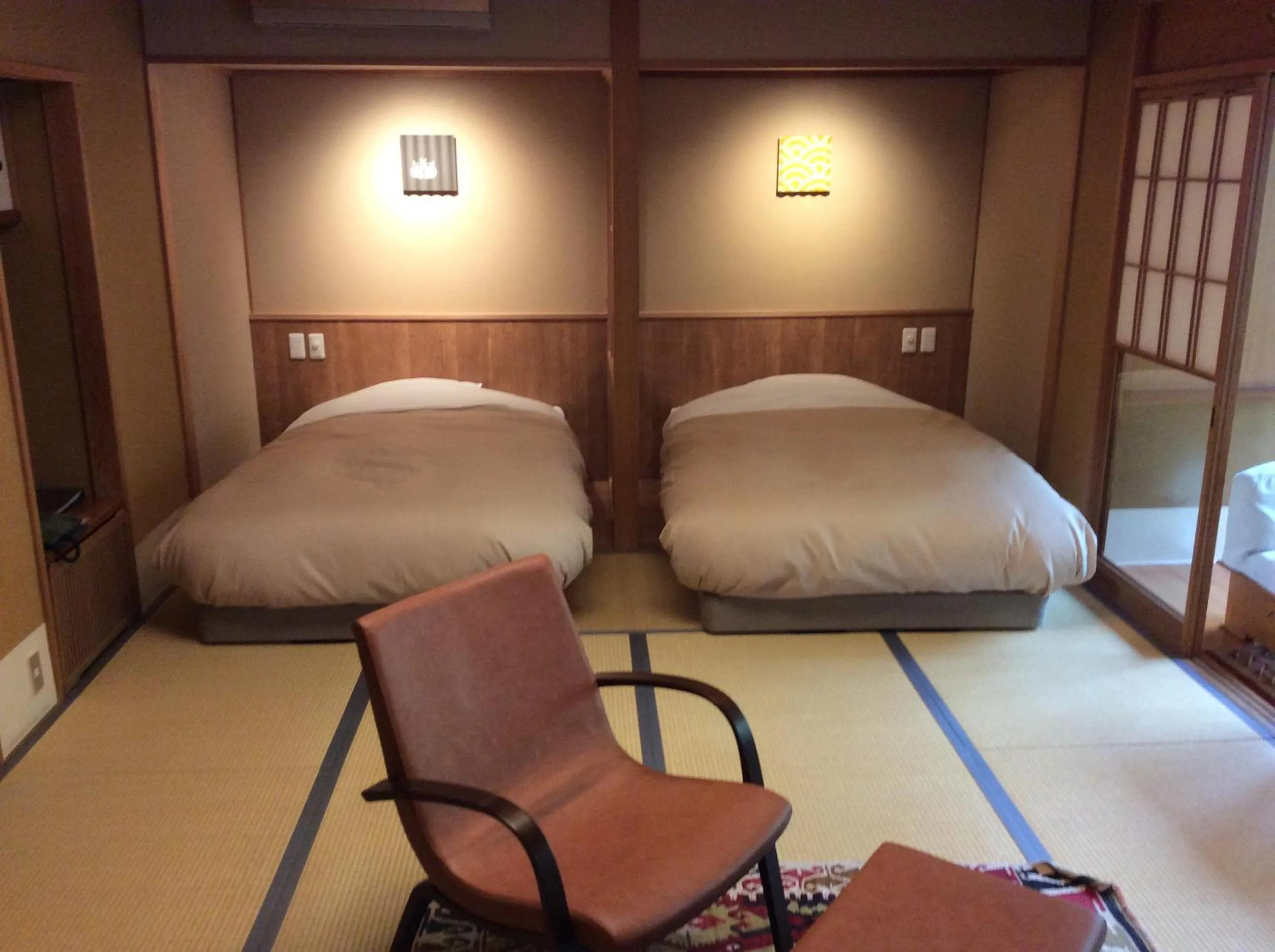 Photo of the whole room, Bed in Shaga-no-Sato Yumeya