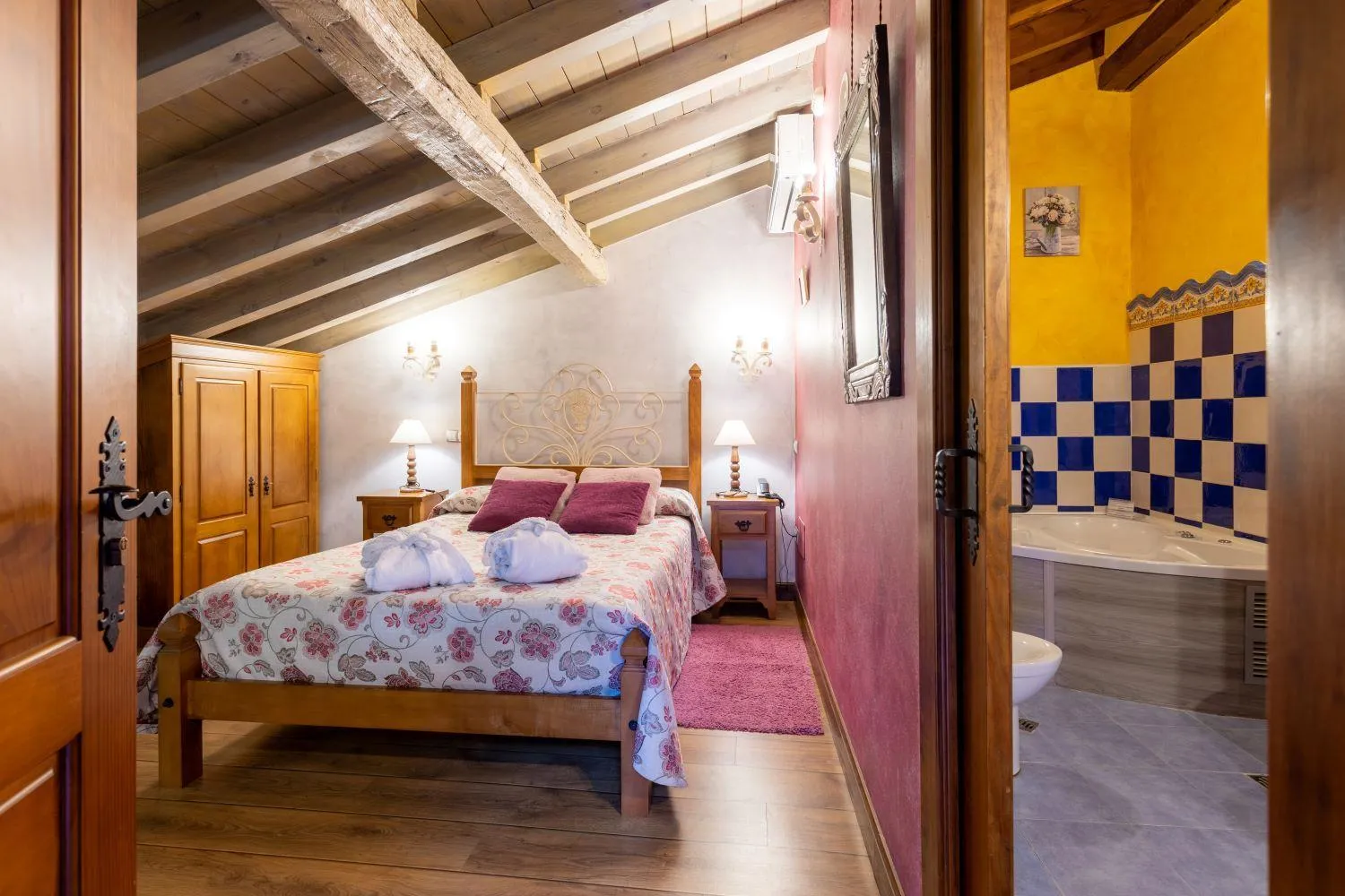 Bed in Hotel Spa Casona La Hondonada