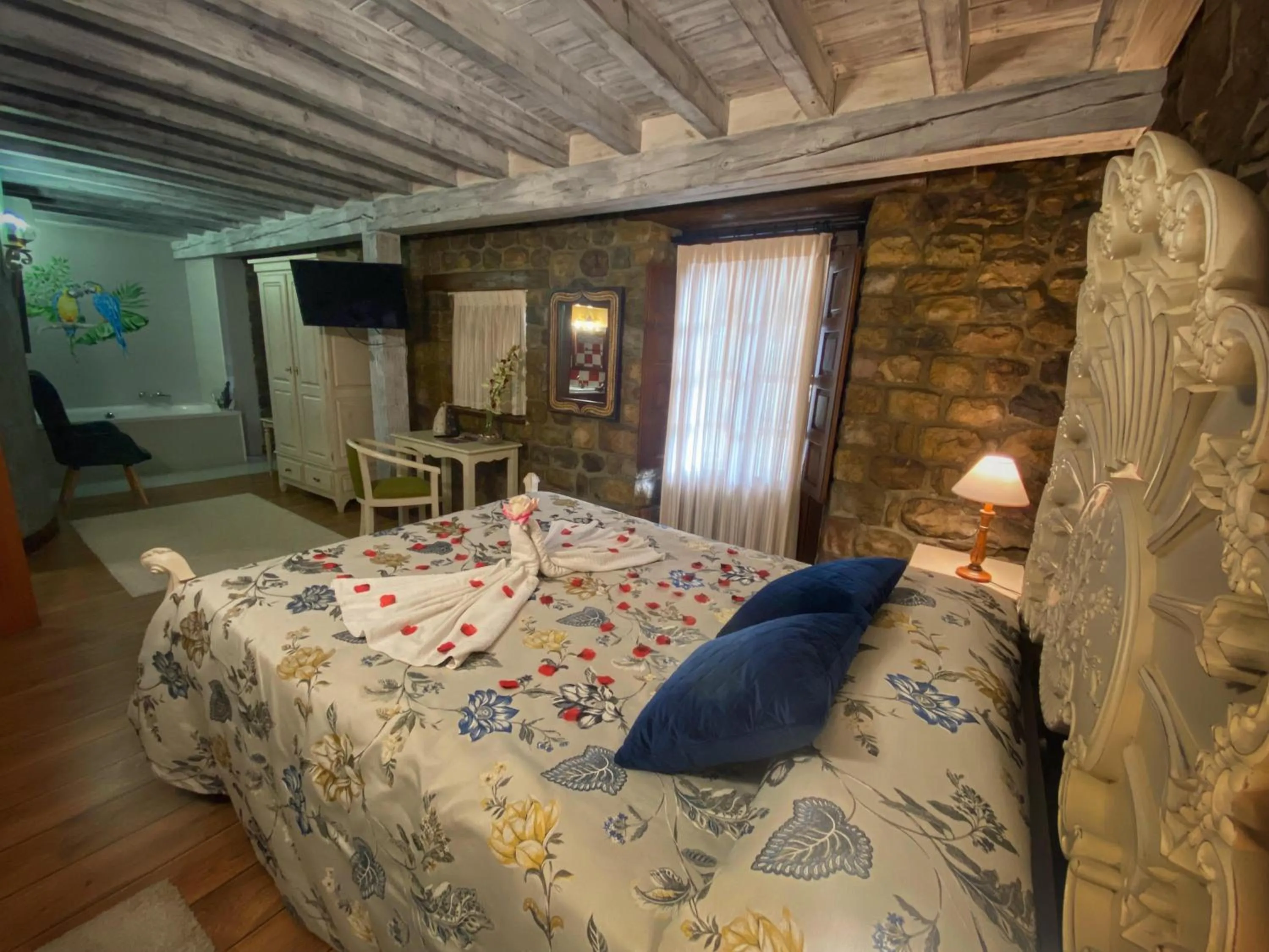 Bed in Hotel Spa Casona La Hondonada