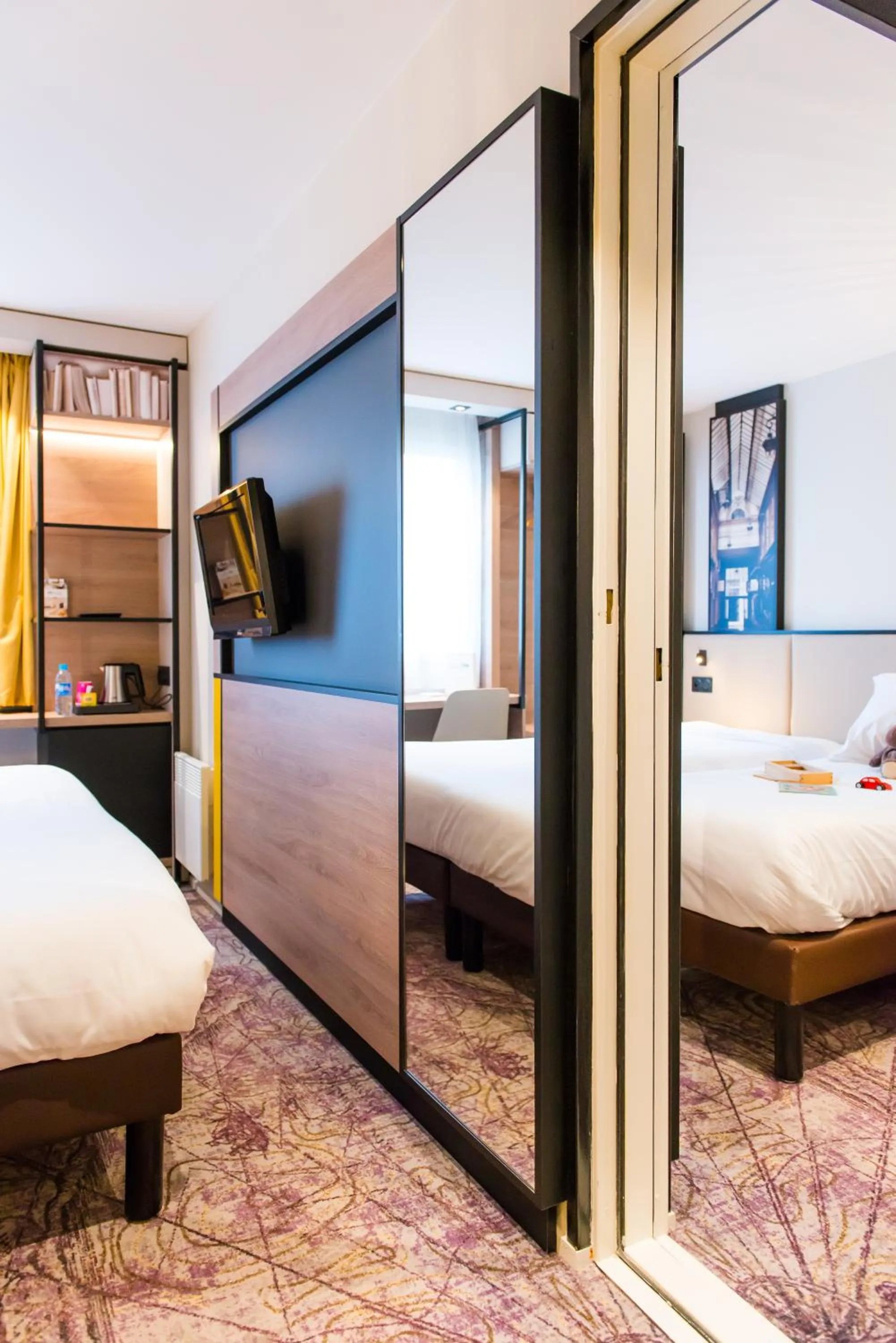 TV and multimedia, Bed in Brit Hotel Brest Le Relecq Kerhuon