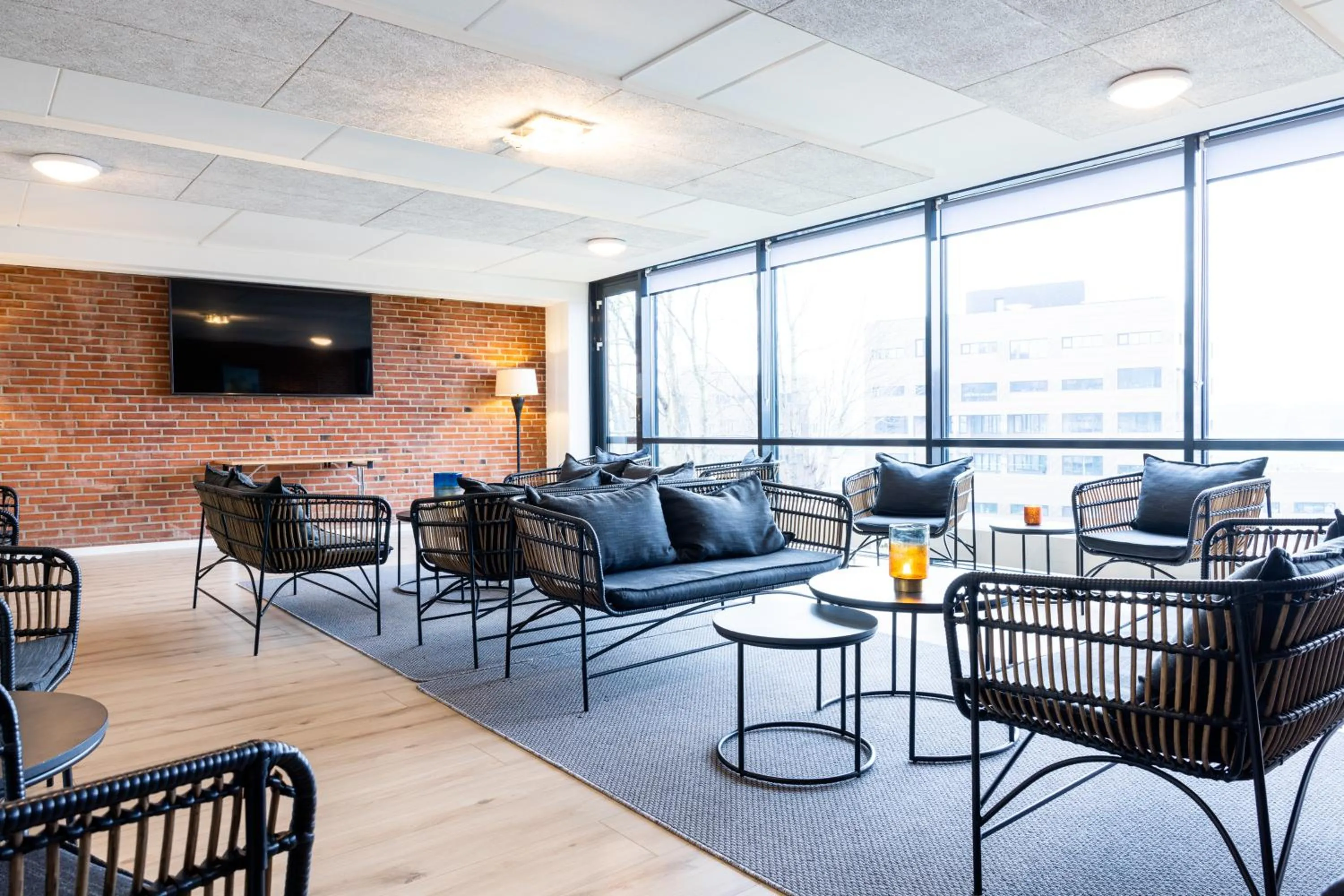 Living room in Hotel Sønderborg Kaserne