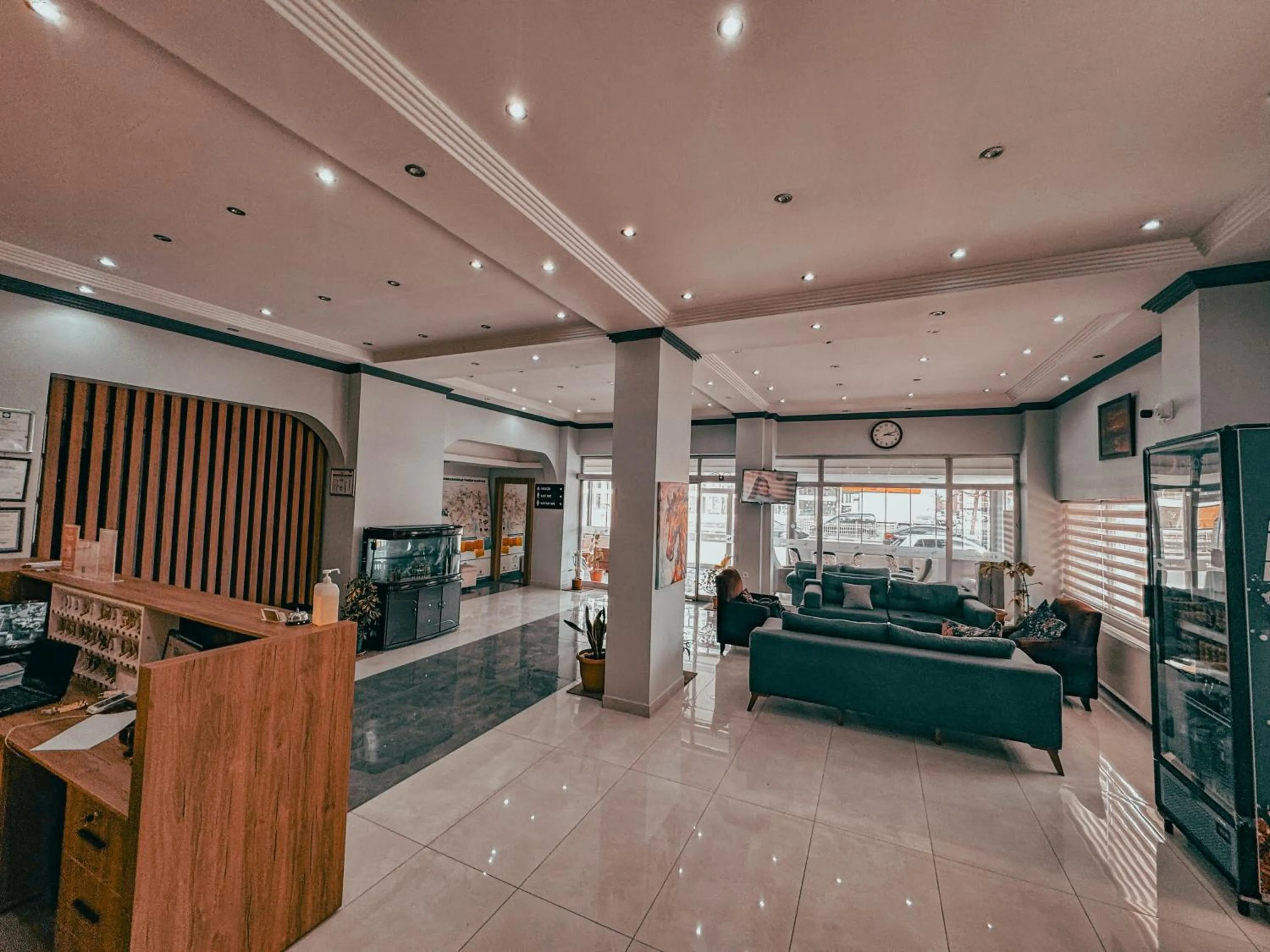 Seating area in Oreko Express