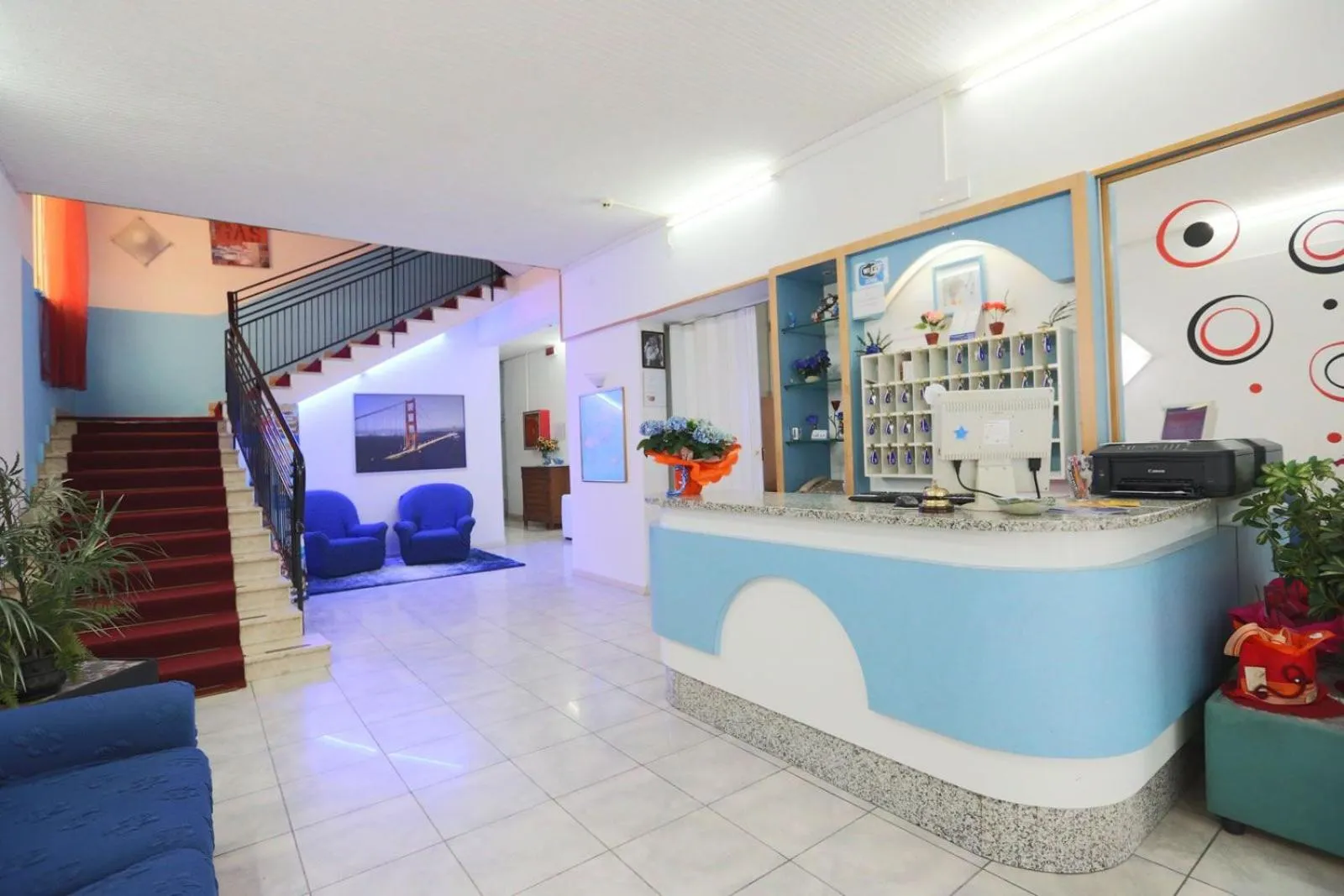 Lobby or reception in Hotel TV