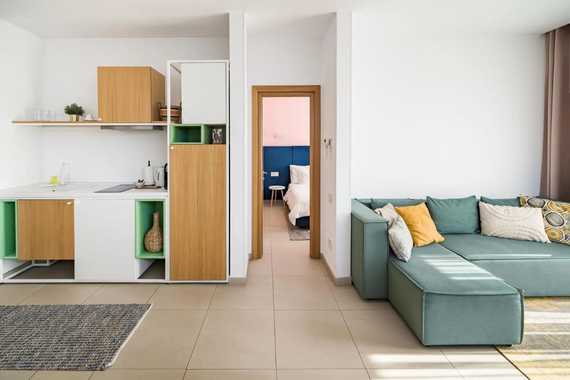 Kitchen or kitchenette in Riva Mamaia Beach Apart Hotel