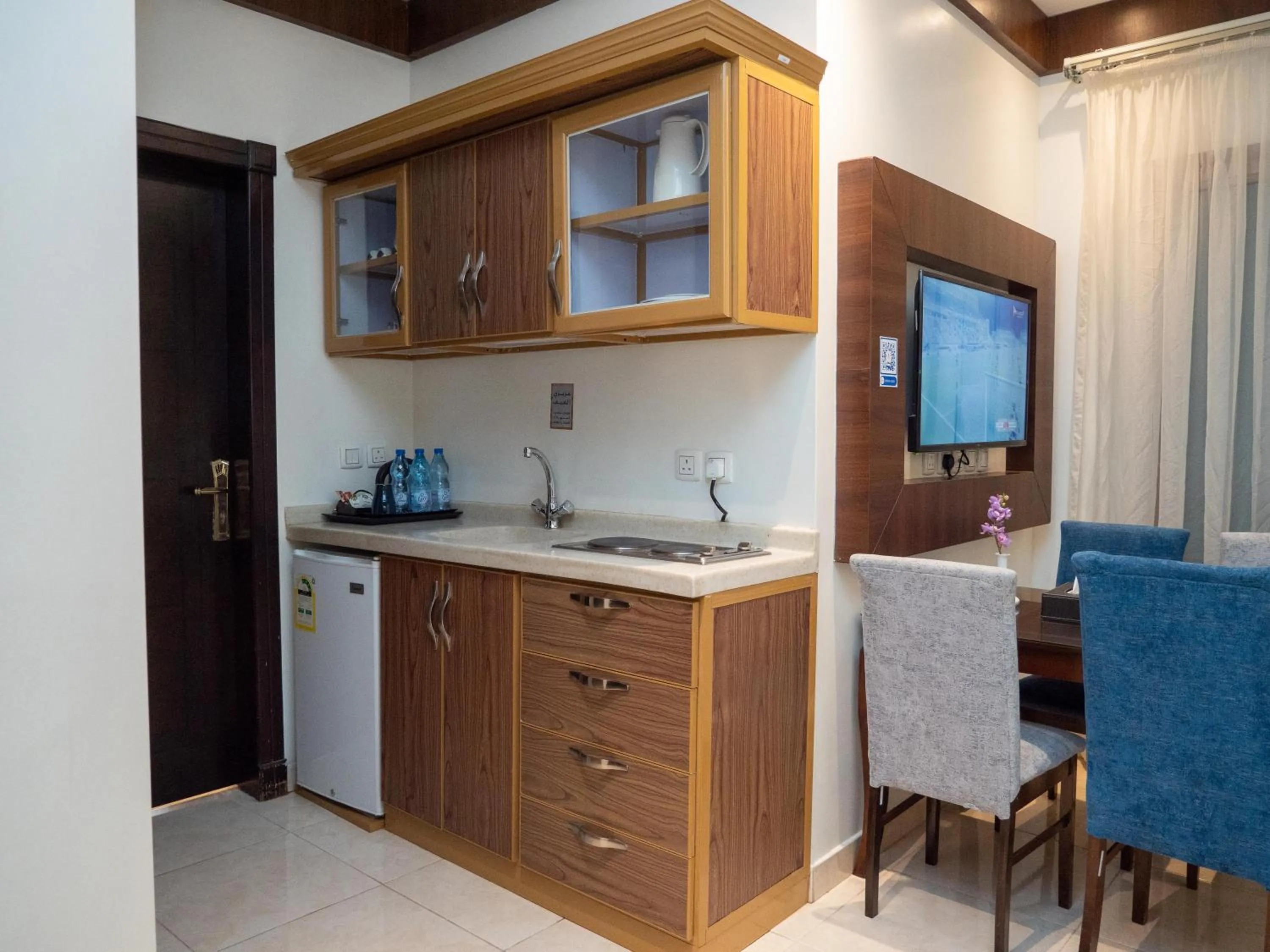 Kitchen or kitchenette in Innyar Hotel