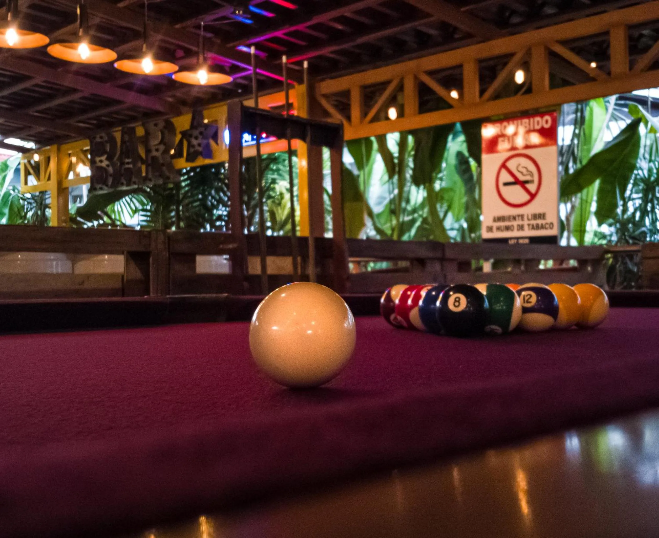 Billiard in Arenal Backpackers Resort