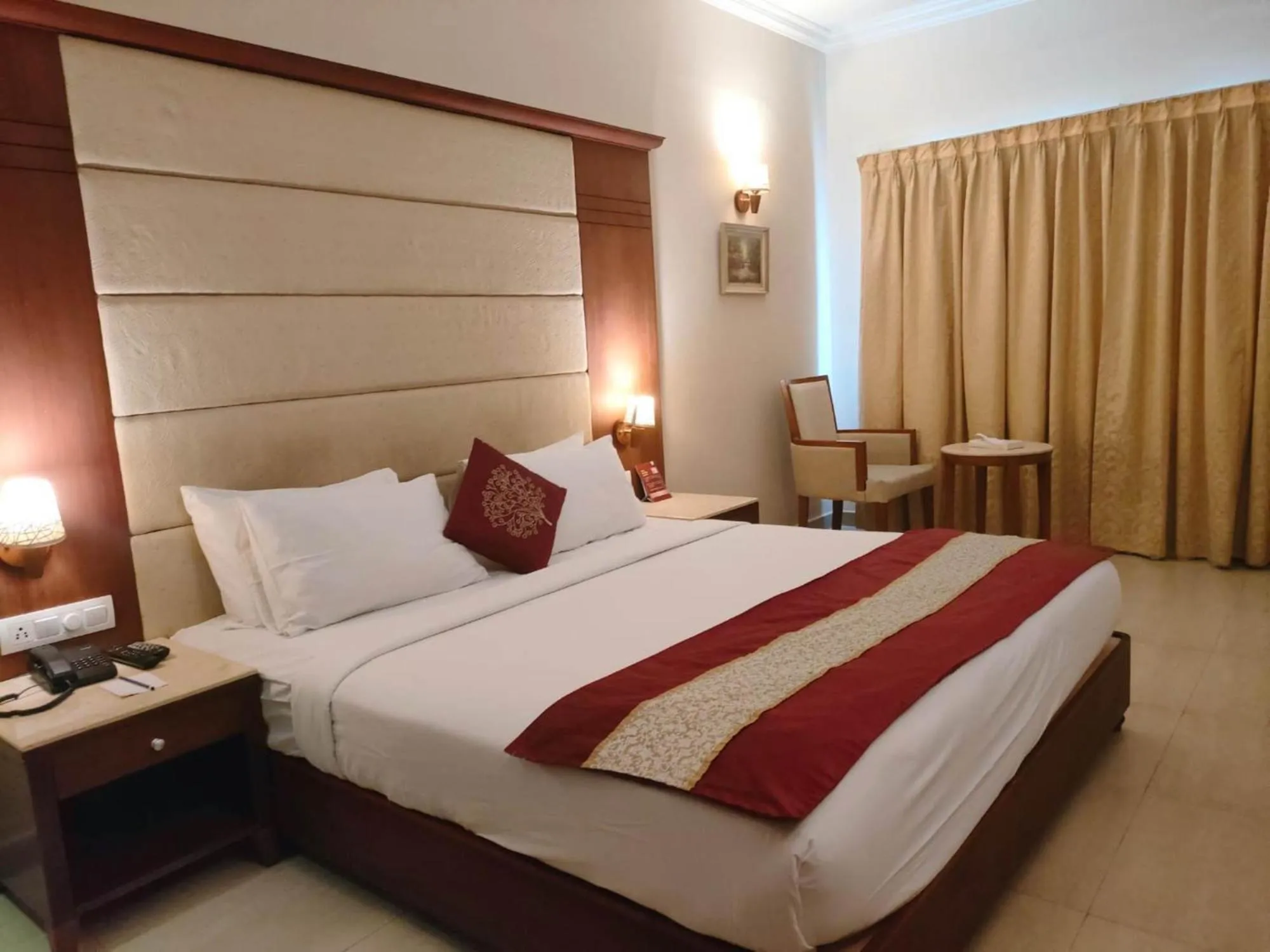 Bed in Cochin Palace