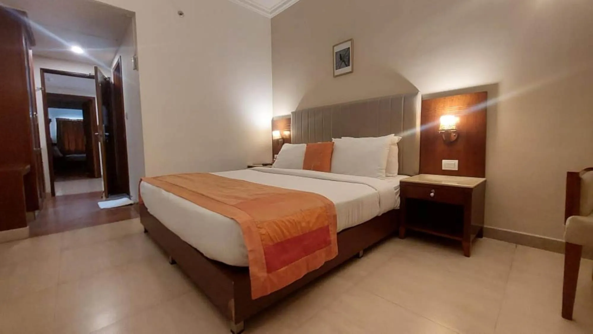 Bedroom, Bed in Cochin Palace