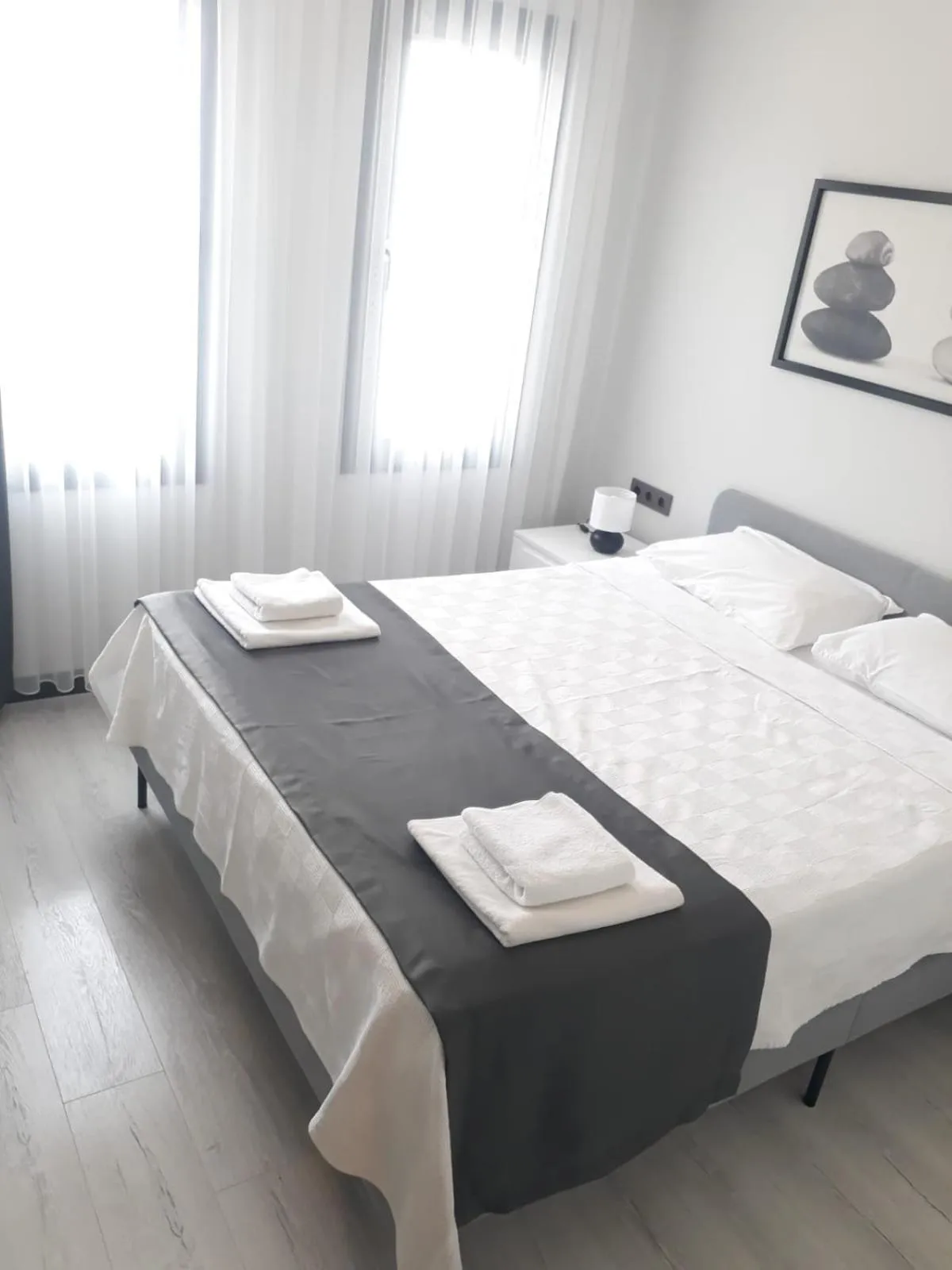 Bed in Cicek Apart Hotel