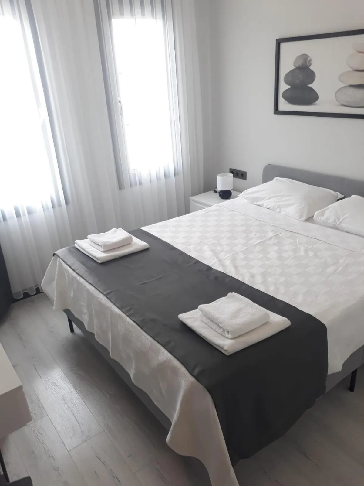 Bed in Cicek Apart Hotel