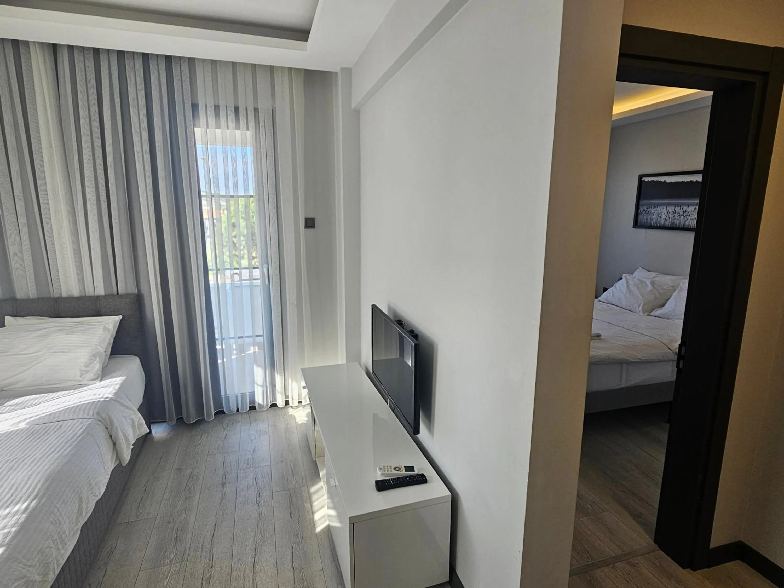 Bed in Cicek Apart Hotel