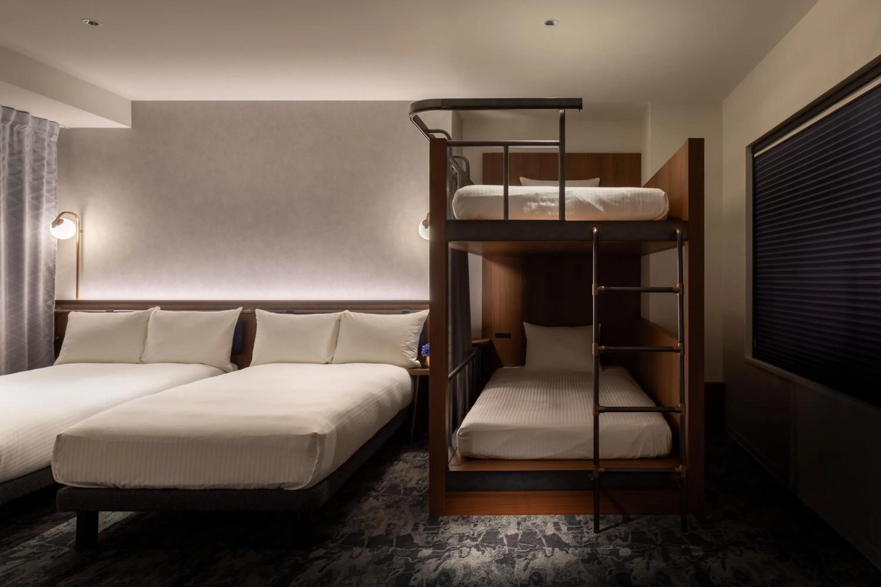 Bed in The Lively Osaka Honmachi