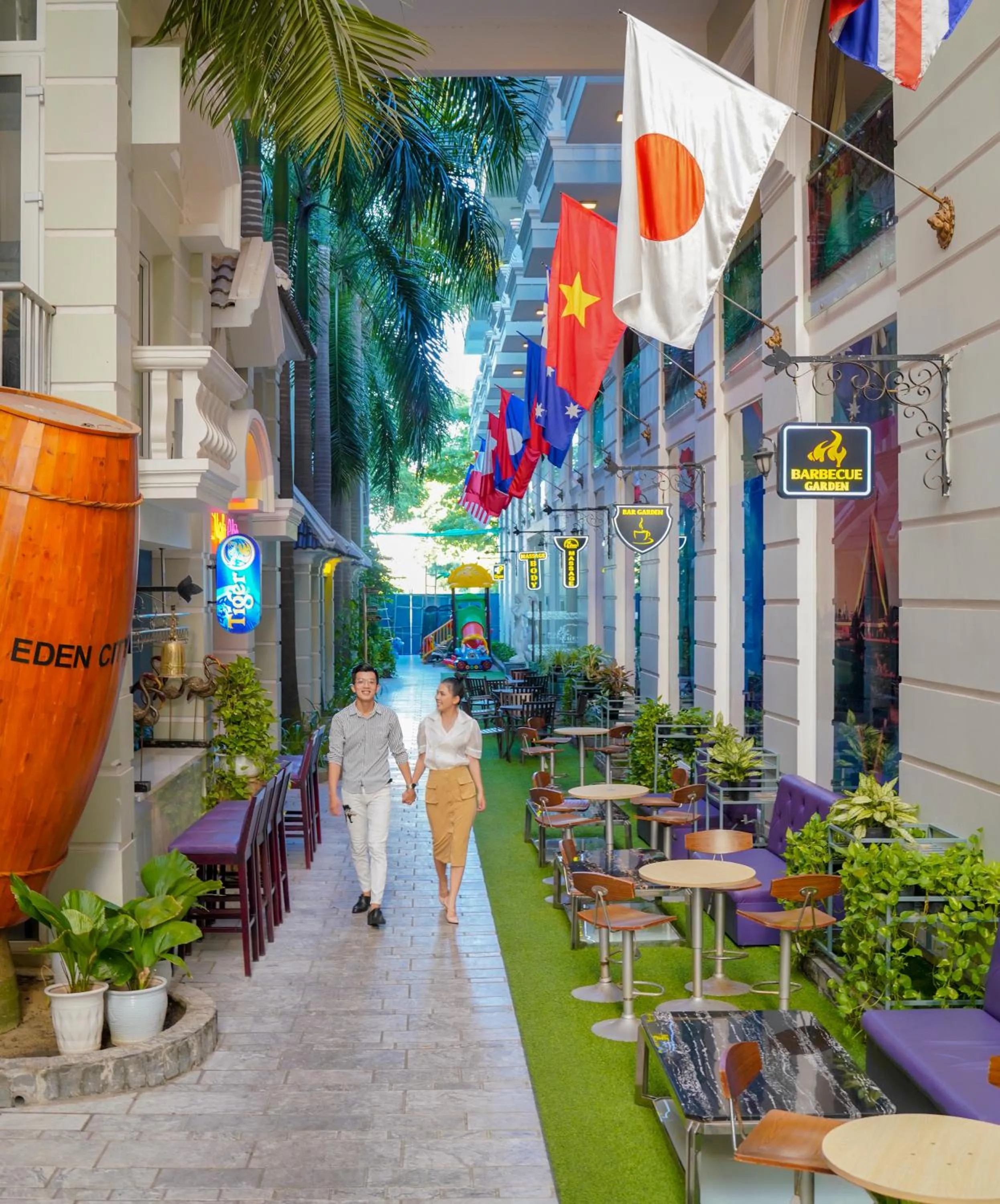 Patio in Eden Plaza Da Nang Hotel