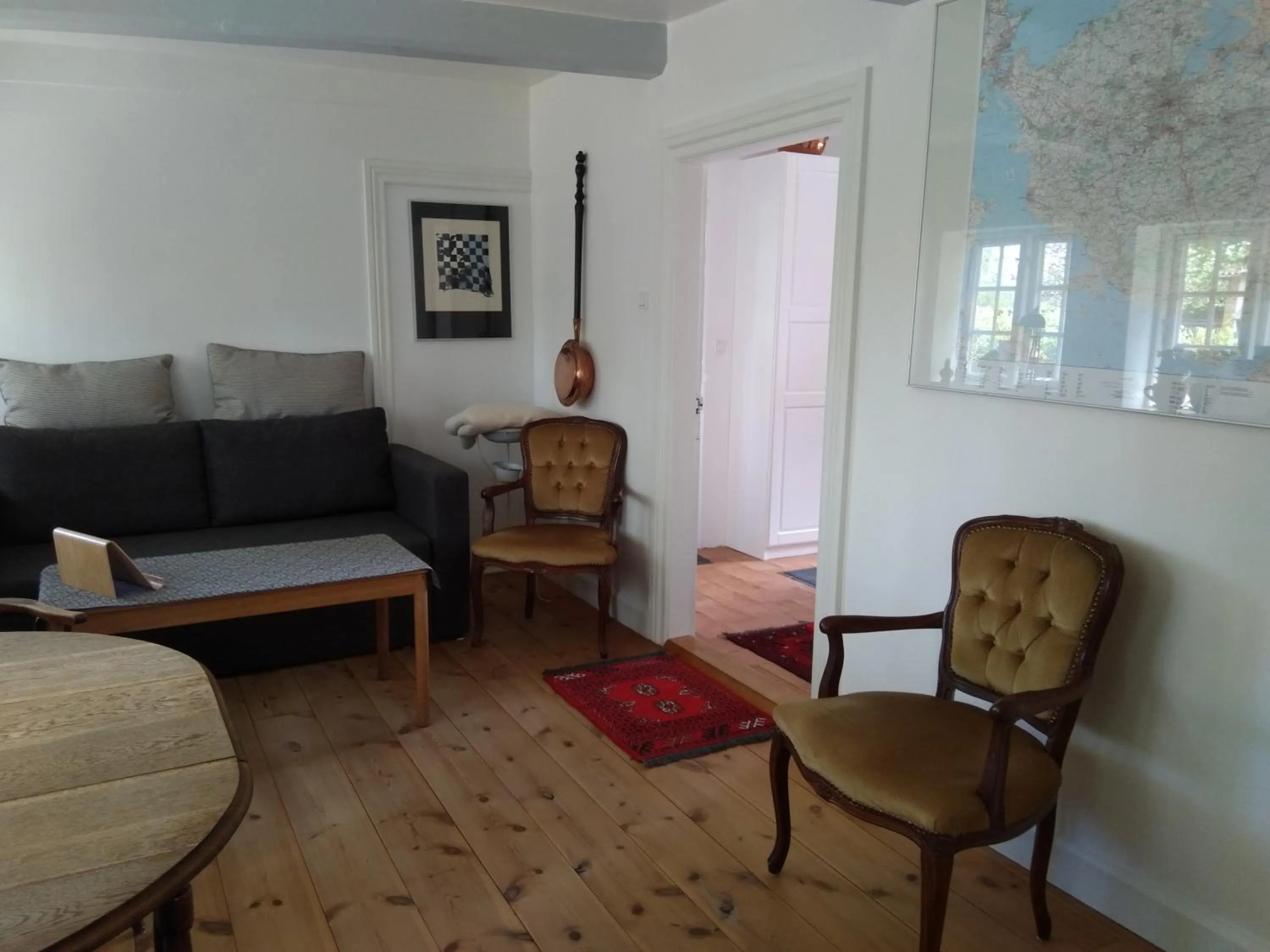 Living room in Baekgaarden B&B