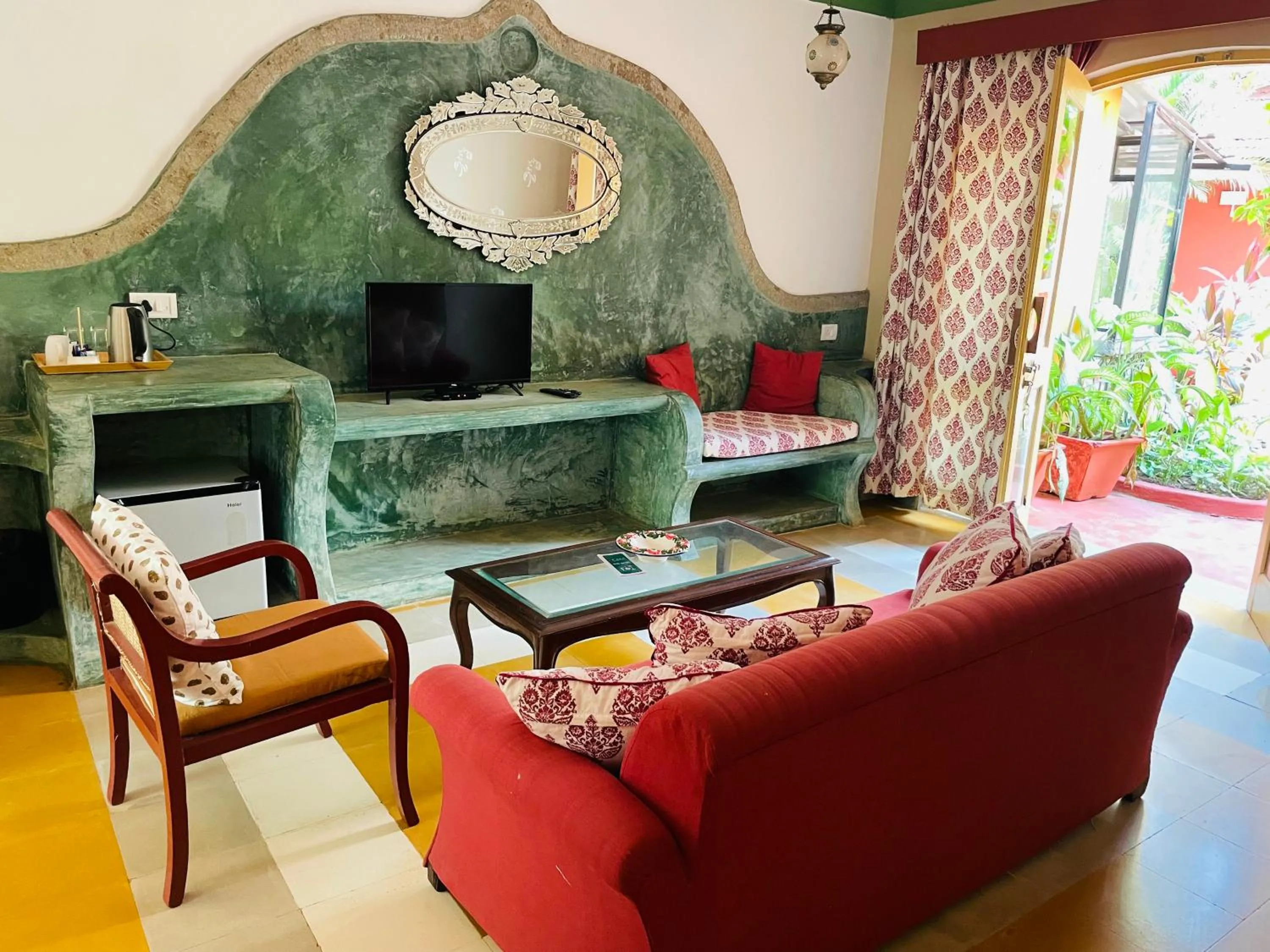 Seating area in Casa Anjuna