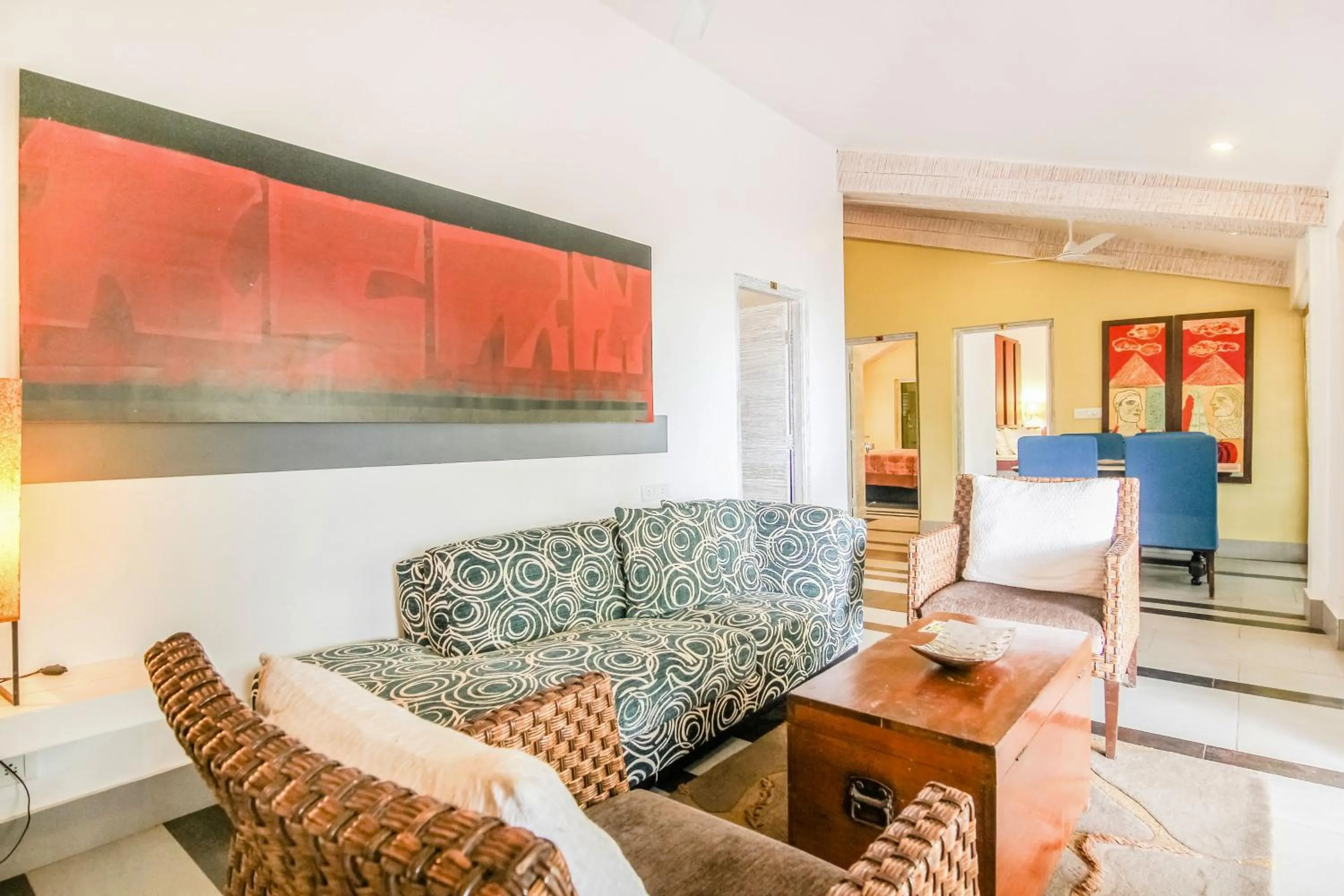 Seating area in Casa Vagator