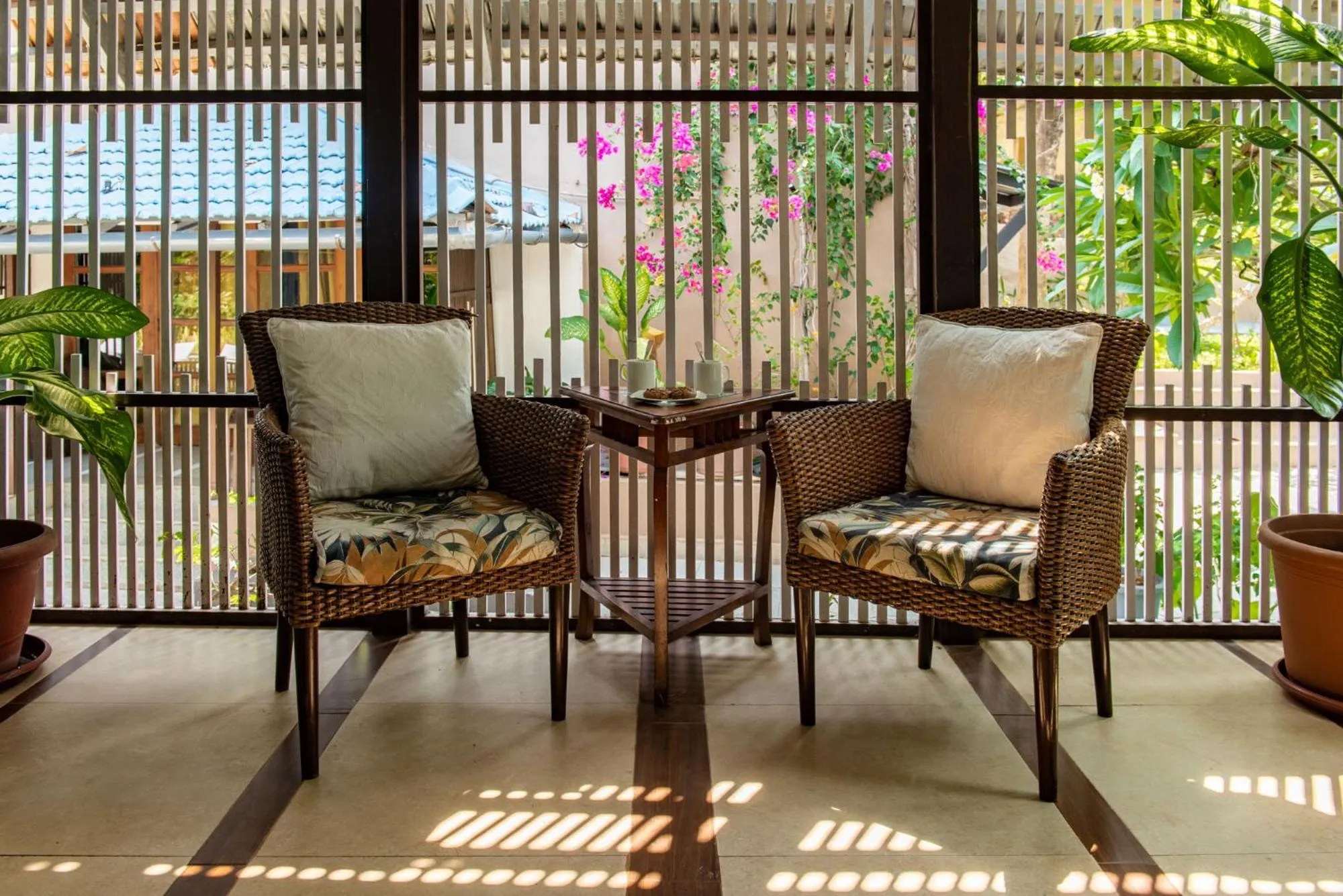Seating area in Casa Vagator