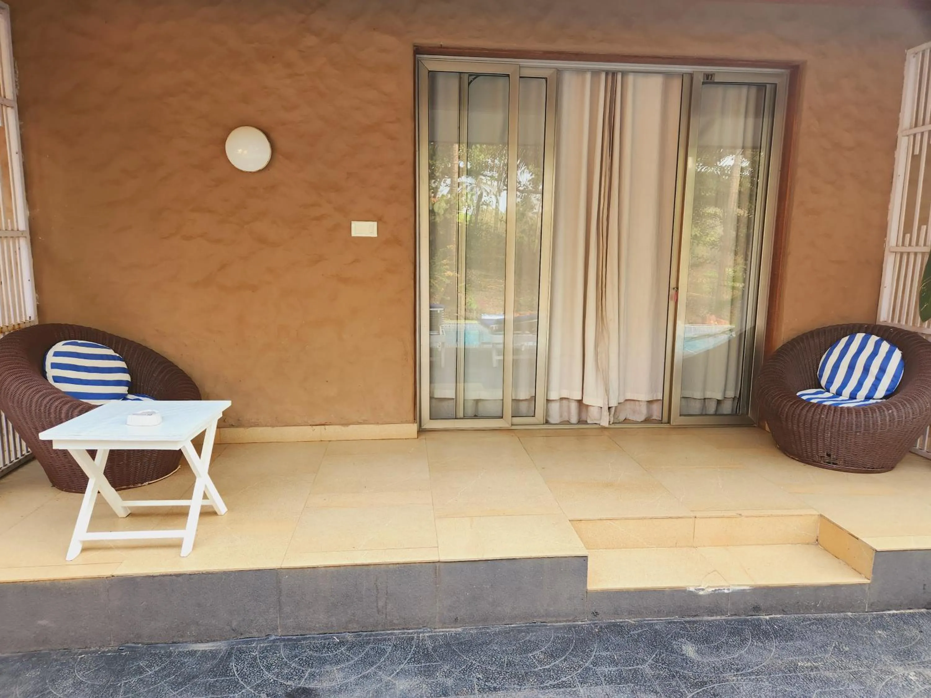 Seating area in Casa Vagator