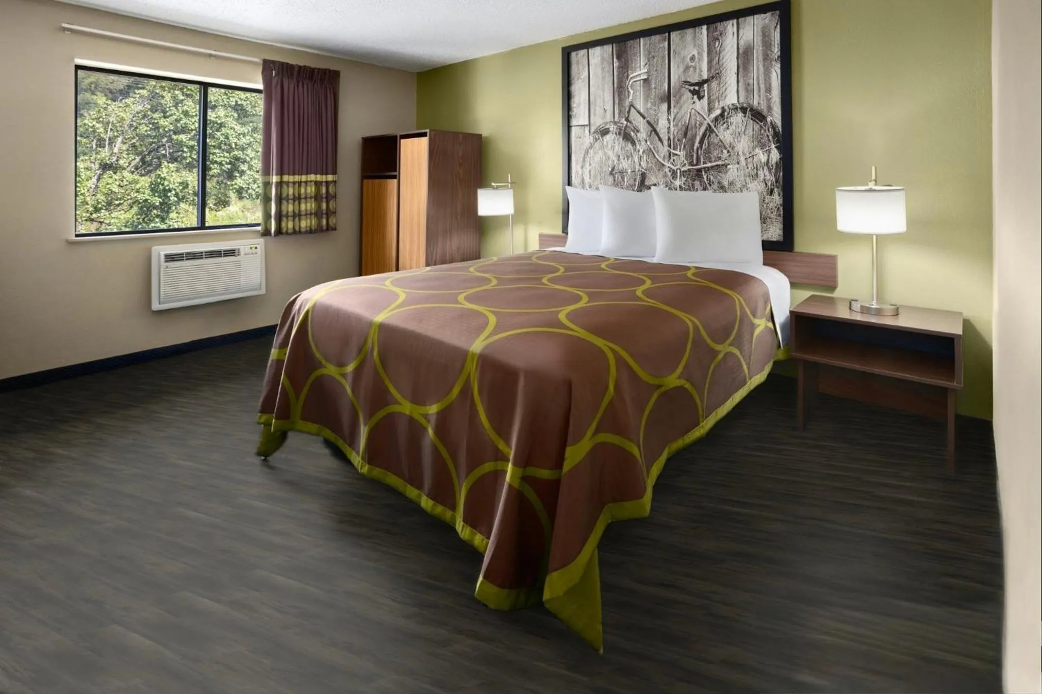 Bed in Super 8 by Wyndham St. Clairsville OH/Wheeling WV Area