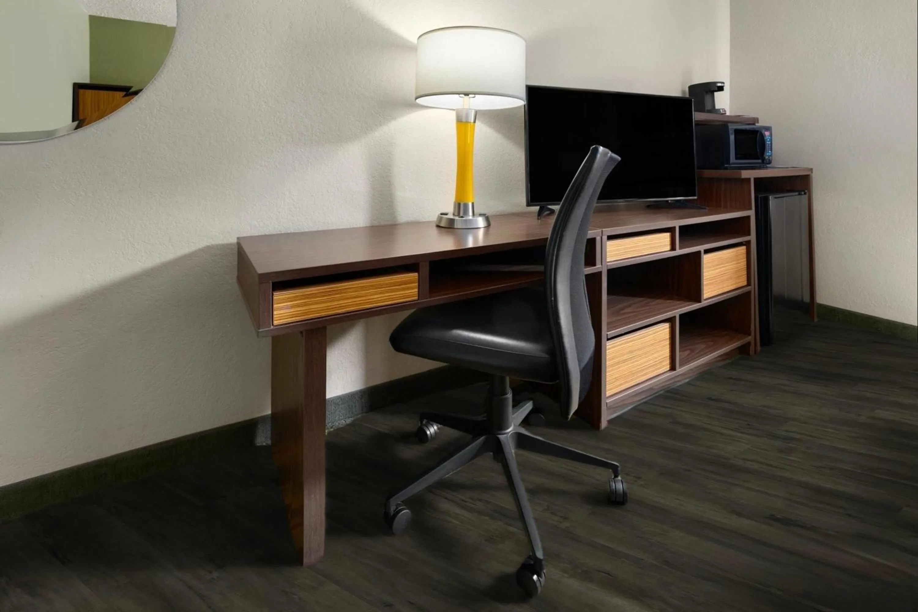 Photo of the whole room in Super 8 by Wyndham St. Clairsville OH/Wheeling WV Area