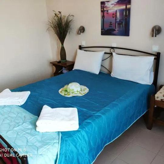 Bed in Araxovoli Studios - Aραξοβόλι Lefkada