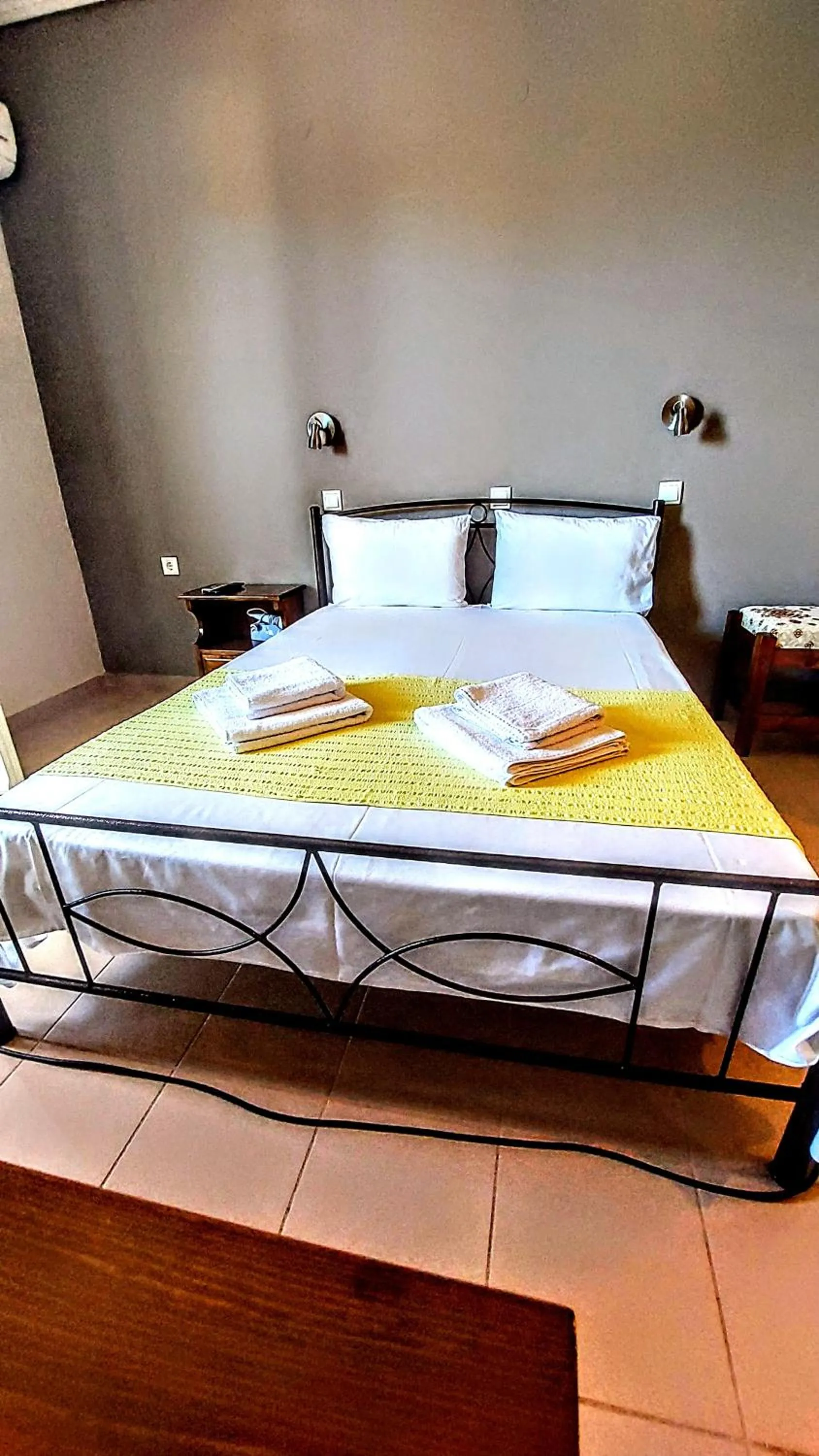 Bed in Araxovoli Studios - Aραξοβόλι Lefkada